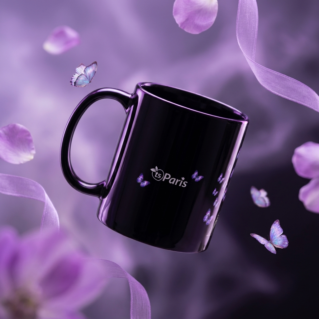 tsgabrielle® • Paris - La Tour Eiffel • Glossy Mug • Black • Ceramic • 2 Sizes