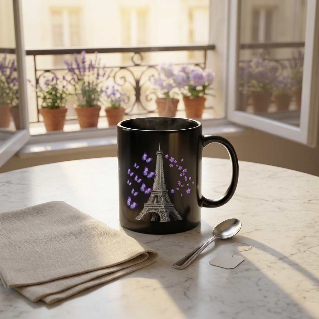 tsgabrielle® • Parigi - La Torre Eiffel • Tazza Lucida • Nero • Ceramica • 2 Taglie - View 11