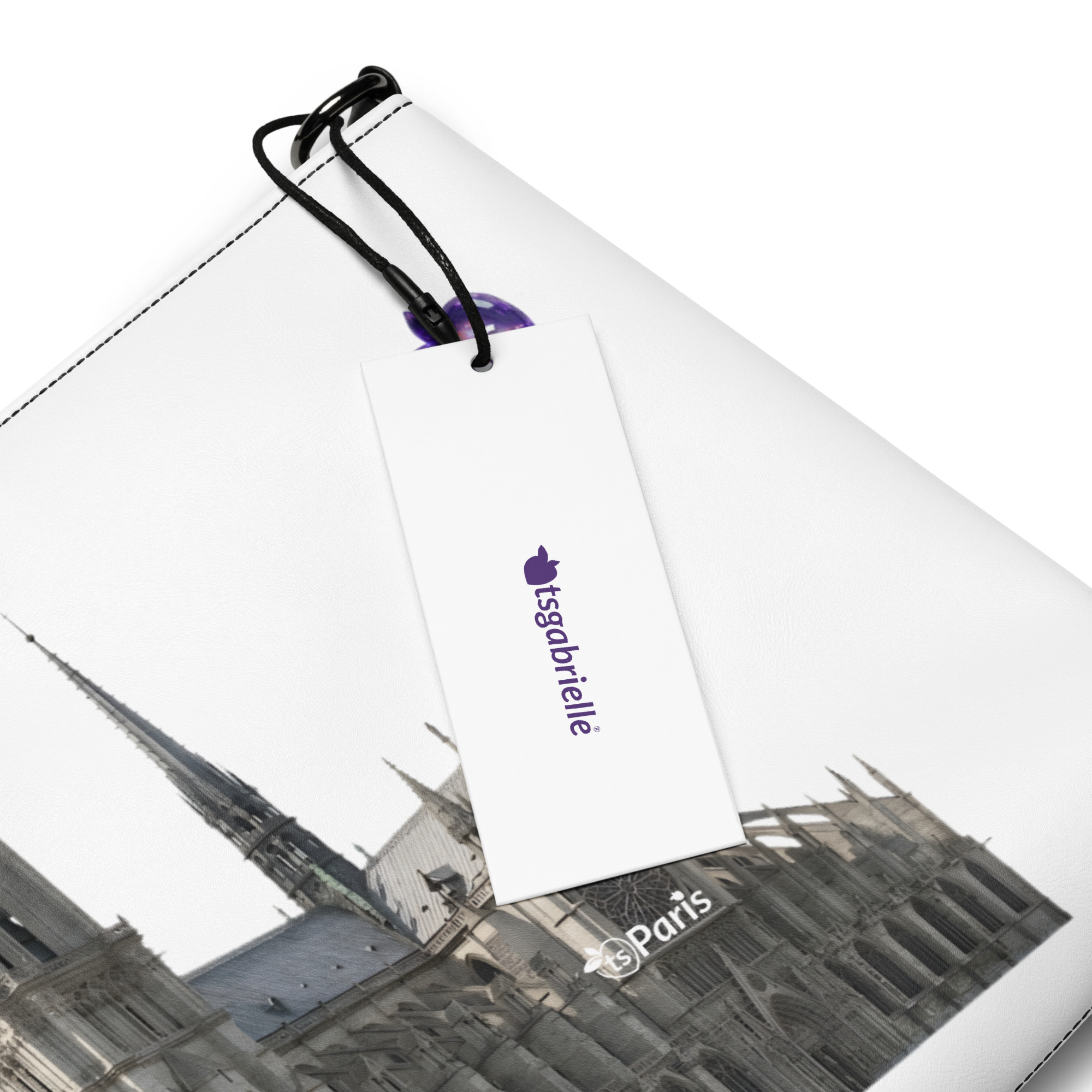 tsgabrielle® • Parigi - Cattedrale di Notre-Dame • Borsa a tracollina • Bianco • 28 × 20 cm - View 6