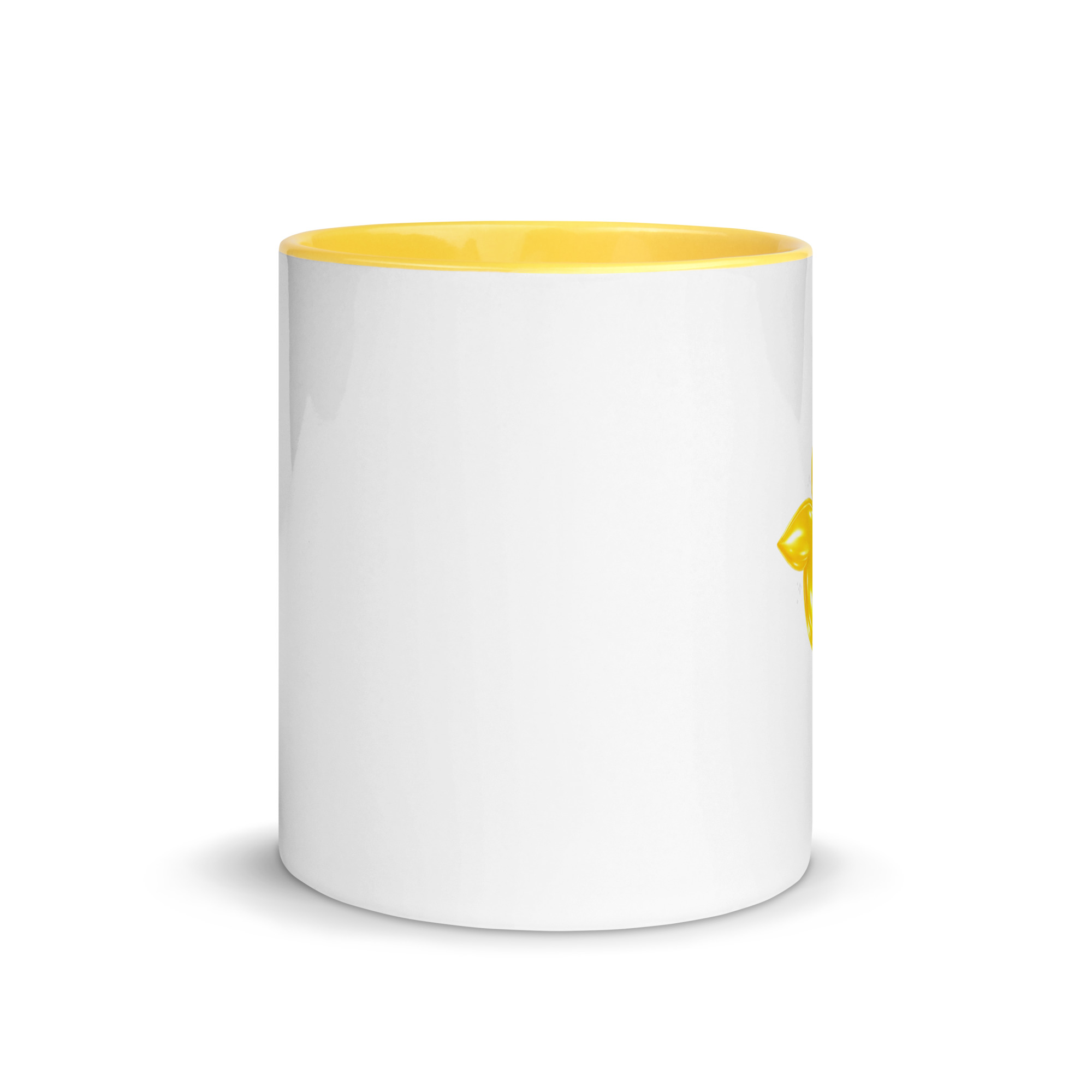 tsgabrielle® • White Mug with Color Inside • Yellow • 11 oz