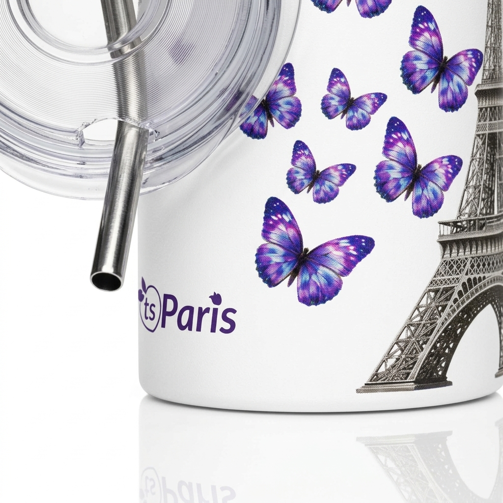 tsgabrielle® • Casa & Arredo • Paris - La Tour Eiffel • Tumbler • Acciaio inox • Bianco • 20 oz - View 6