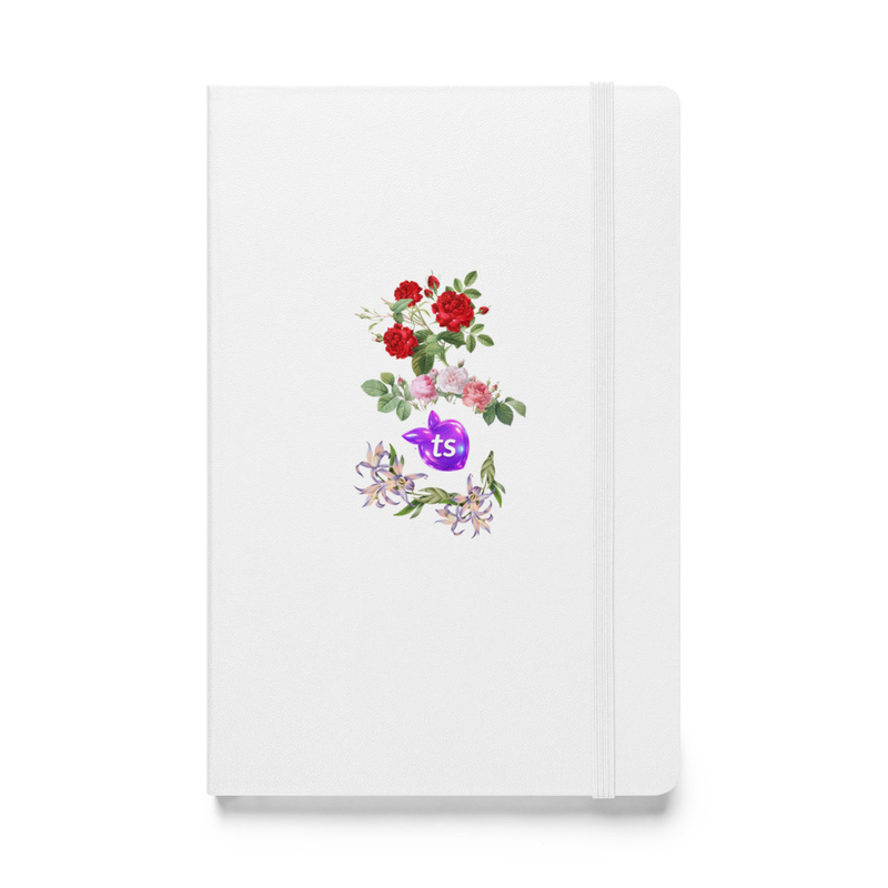 JournalBook® by tsgabrielle® • TransFLOWer • Quaderno rilegato in tela • Bianco