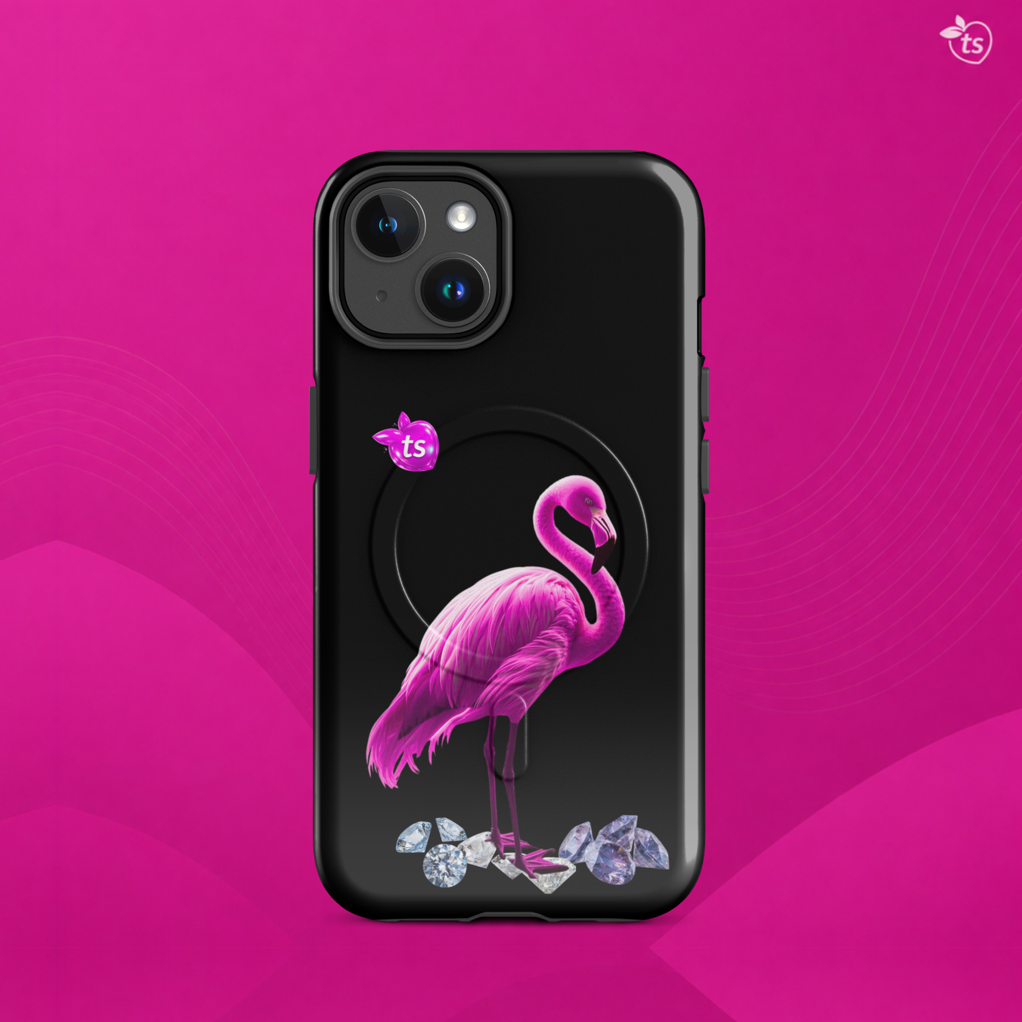 tsgabrielle® • Flamant Rosa • Custodia Resistente Compatibile con iPhone® • MagSafe® • Ultimi Modelli - View 4