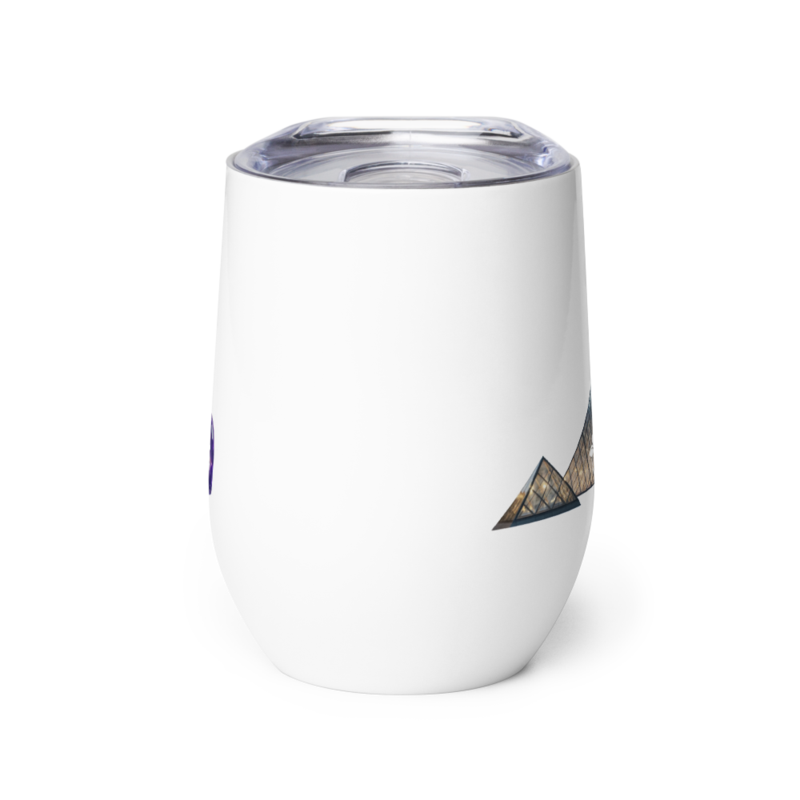 tsgabrielle® • Parigi – La Piramide del Louvre • Bicchiere da vino • 12 oz