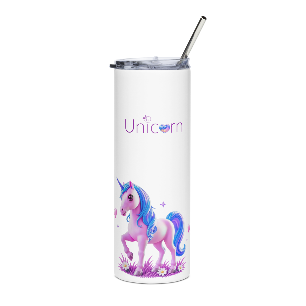 tsgabrielle® • Unicorn - Seraphina • Tumbler • Acciaio inossidabile • Bianco • 20 oz