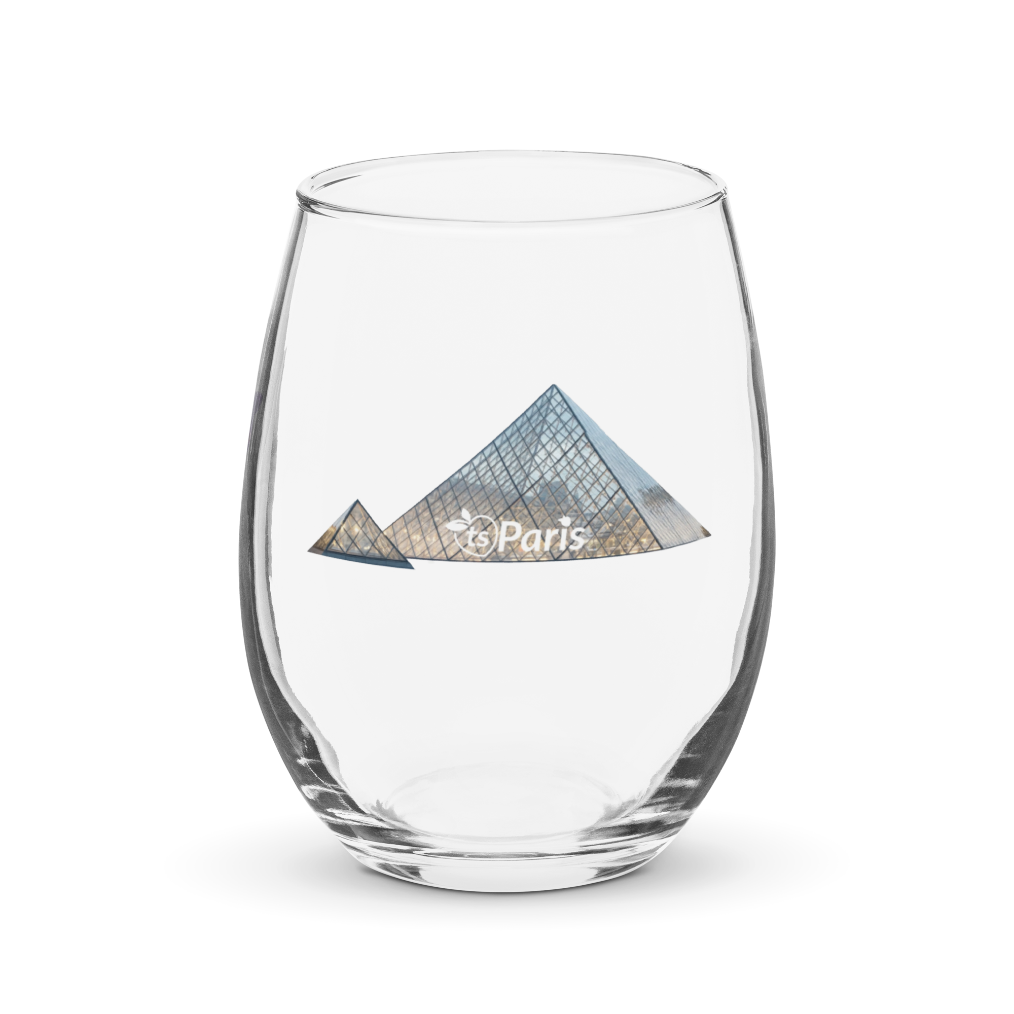 tsgabrielle® • Parigi – La Piramide del Louvre • Calice senza stelo • 15 oz