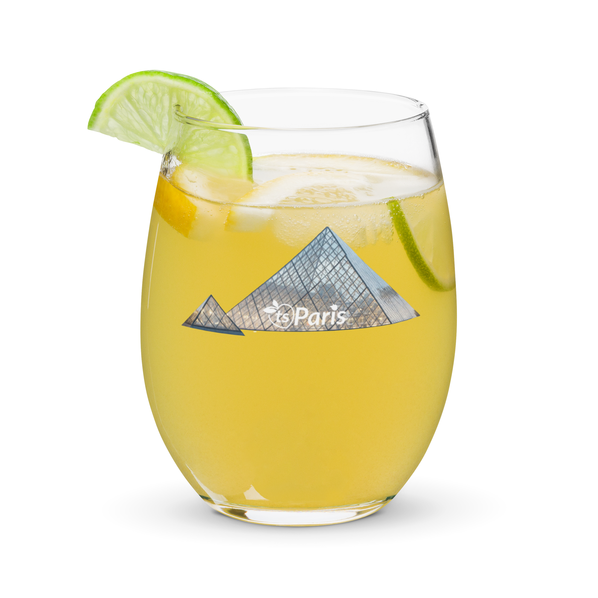 tsgabrielle® • Parigi – La Piramide del Louvre • Calice senza stelo • 15 oz - View 5
