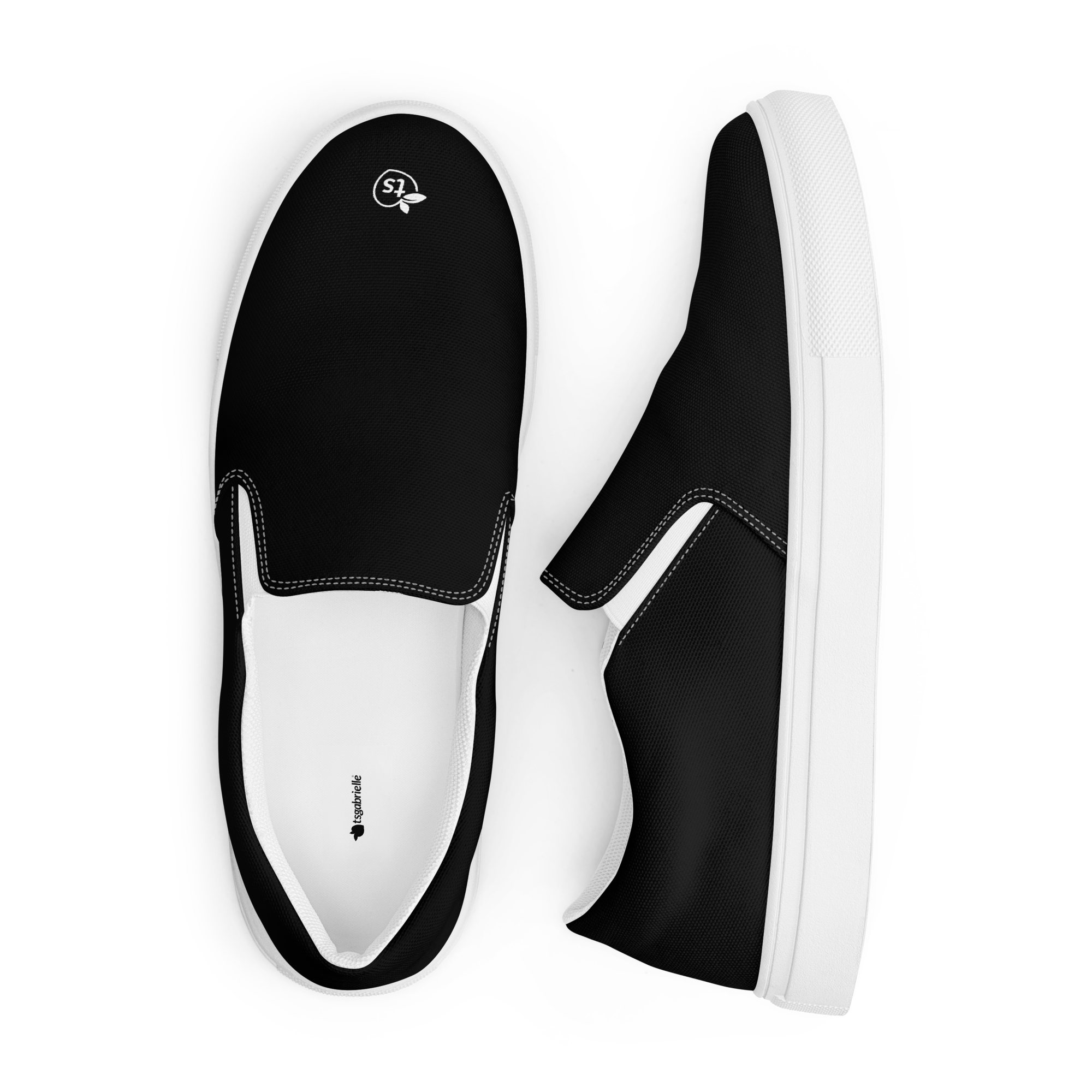 tsgabrielle® • Per Lui • Scarpe in Tela Senza Lacci • Nero - View 11
