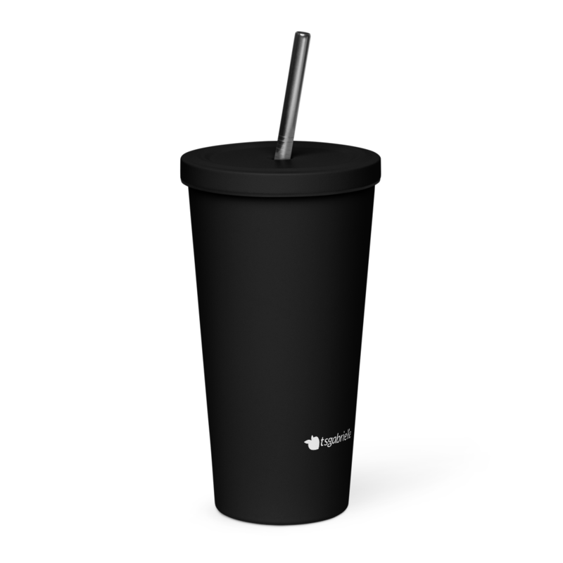 tsgabrielle® • Tumbler • Acciaio Inossidabile • Nero • 591 ml