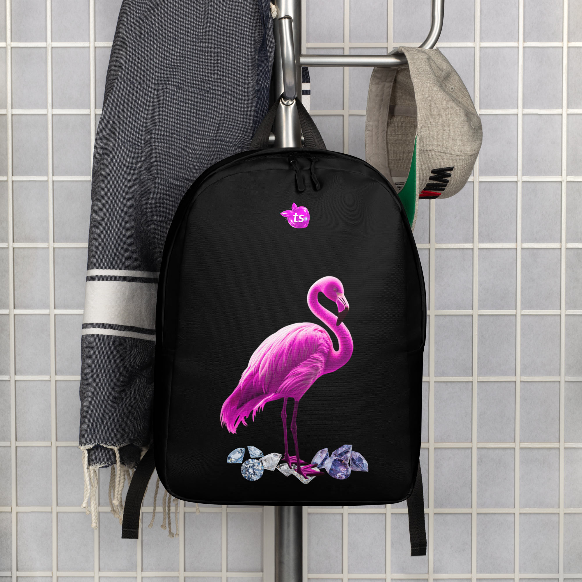 tsgabrielle® • Flamant Rosa • Zaino Minimalista • Nero - View 9