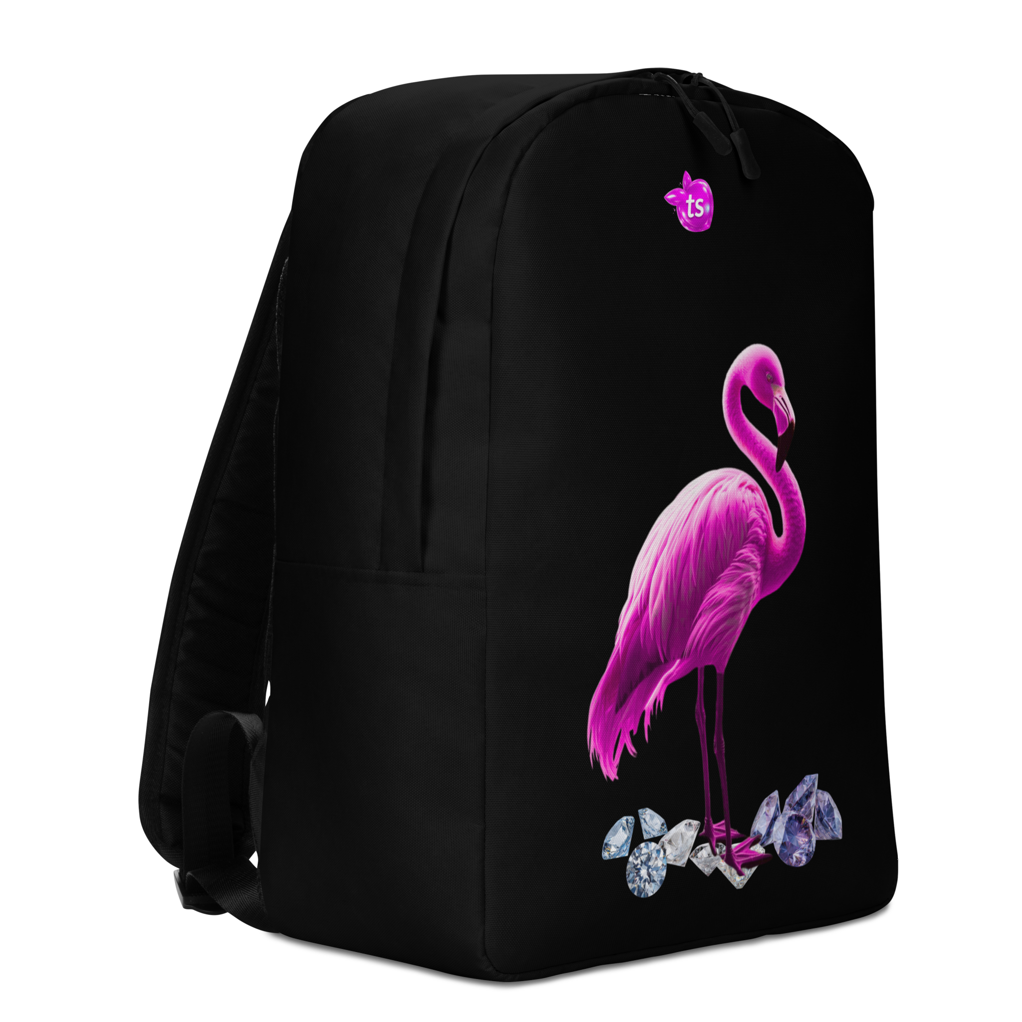 tsgabrielle® • Flamant Rosa • Zaino Minimalista • Nero - View 4