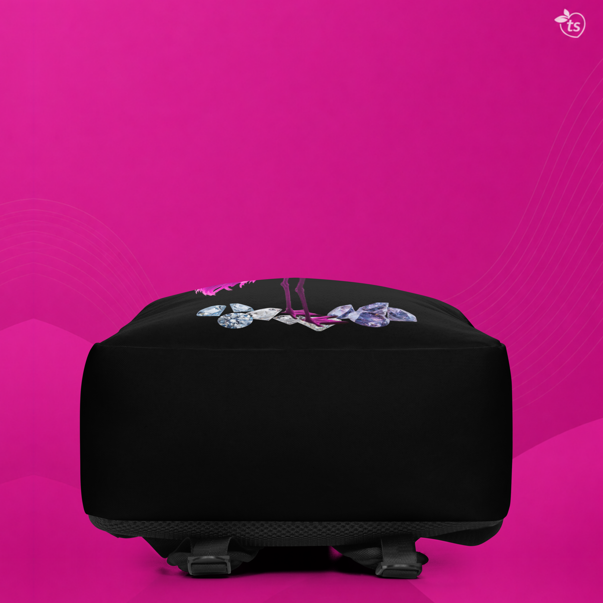 tsgabrielle® • Flamant Rosa • Zaino Minimalista • Nero - View 8