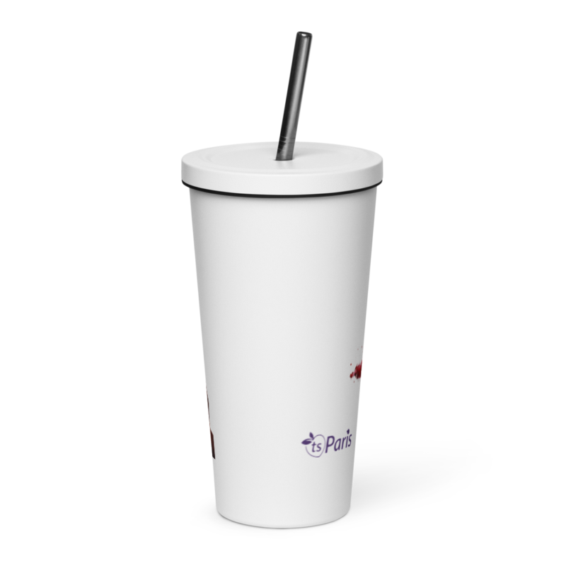 tsgabrielle® • Parigi - Napoleone Bonaparte • Tumbler • Acciaio Inossidabile • Bianco • 591 ml