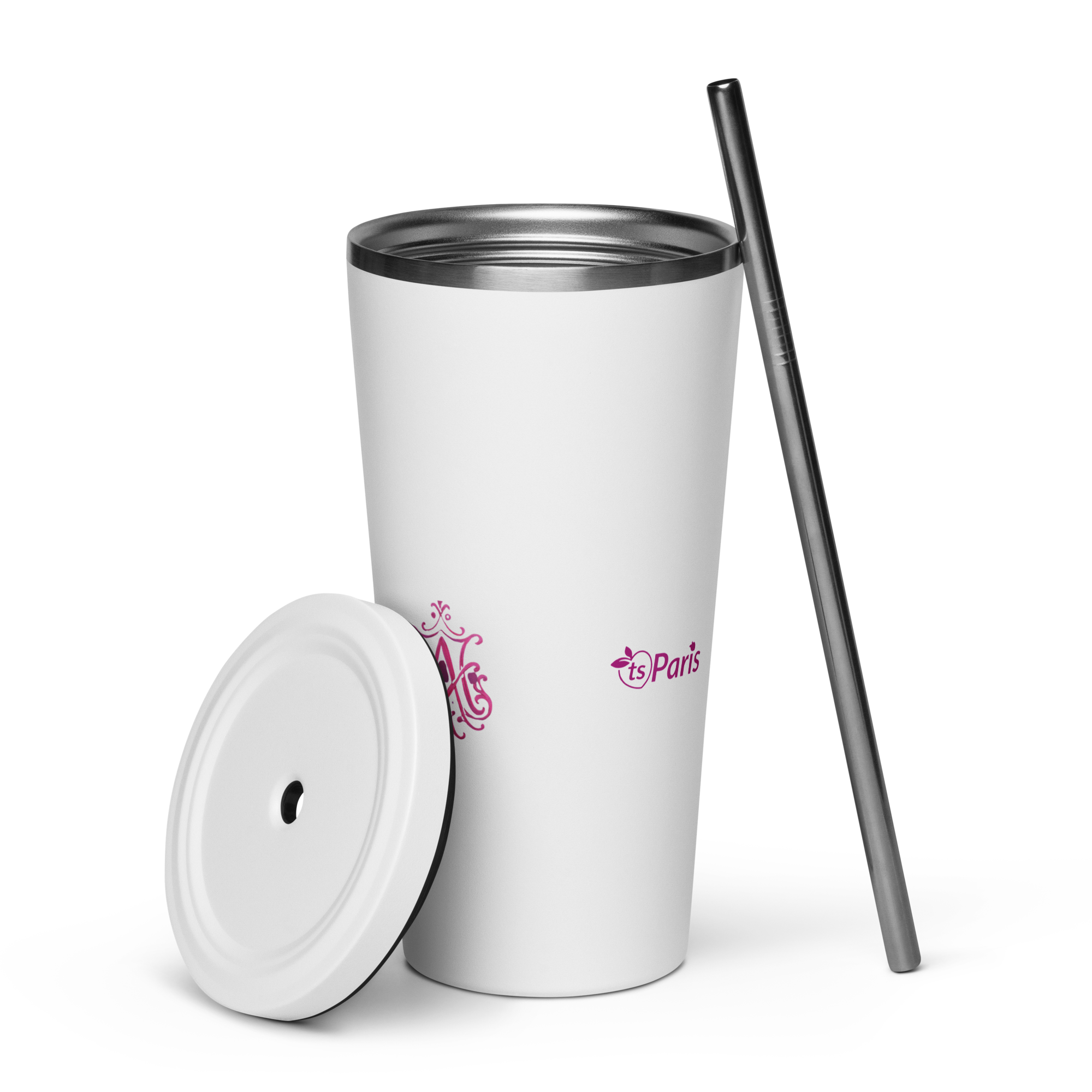 tsgabrielle® • Parigi - Marie Antoinette • Tumbler • Acciaio Inossidabile • Bianco • 590 ml - View 6