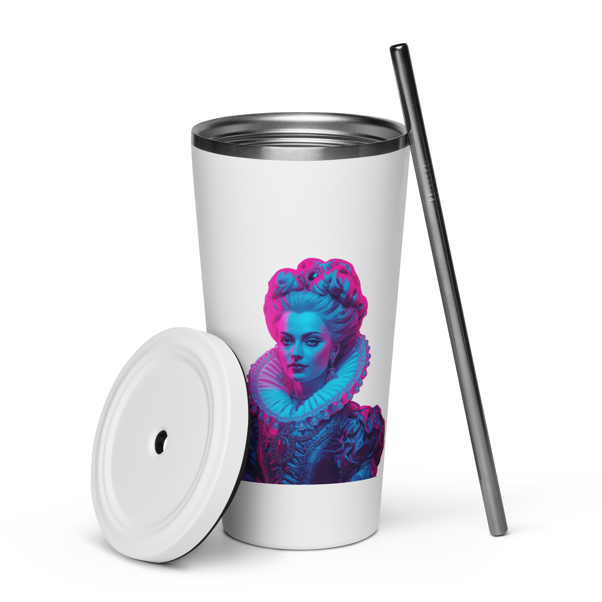 tsgabrielle® • Parigi - Marie Antoinette • Tumbler • Acciaio Inossidabile • Bianco • 590 ml - View 5