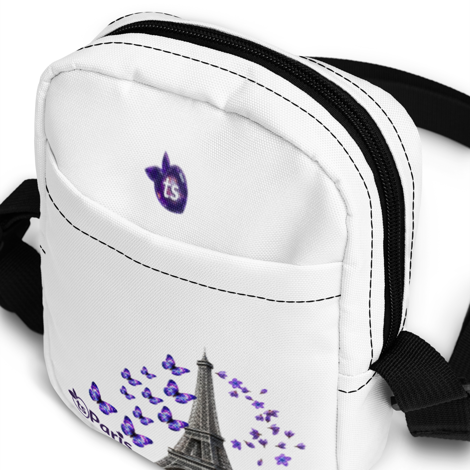 tsgabrielle® • Parigi - La Tour Eiffel • Utility Crossbody Bag • Bianco - View 5