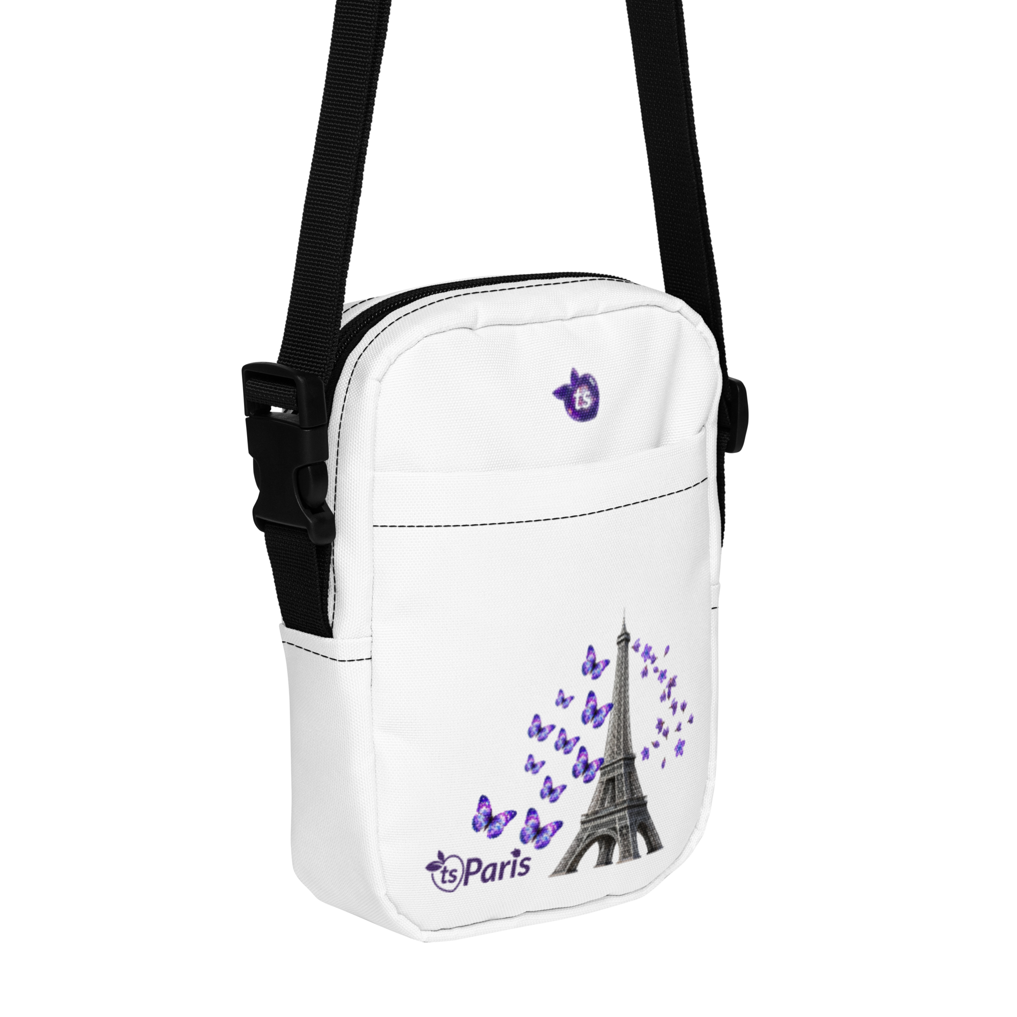 tsgabrielle® • Parigi - La Tour Eiffel • Utility Crossbody Bag • Bianco - View 10