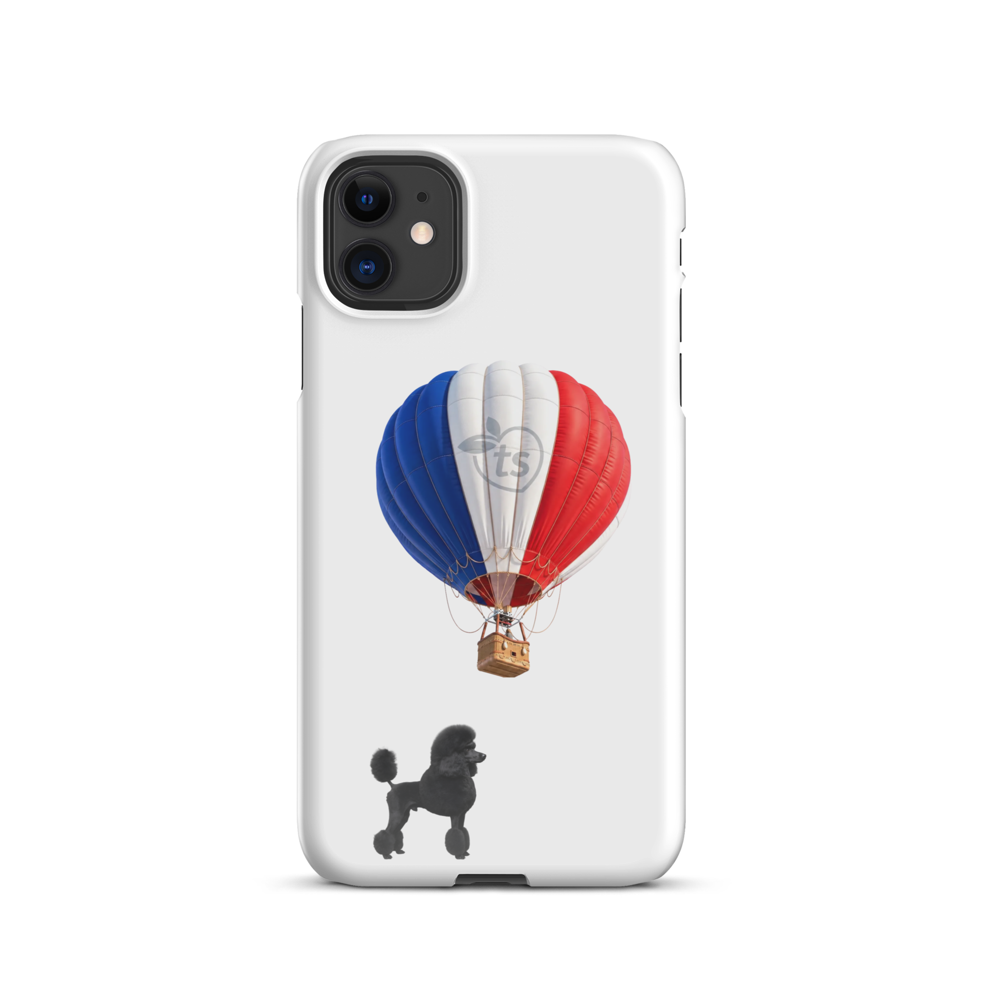 tsgabrielle® • Parigi - Le Chien • Custodia Snap compatibile con iPhone® • Bianco • Ultimi modelli
