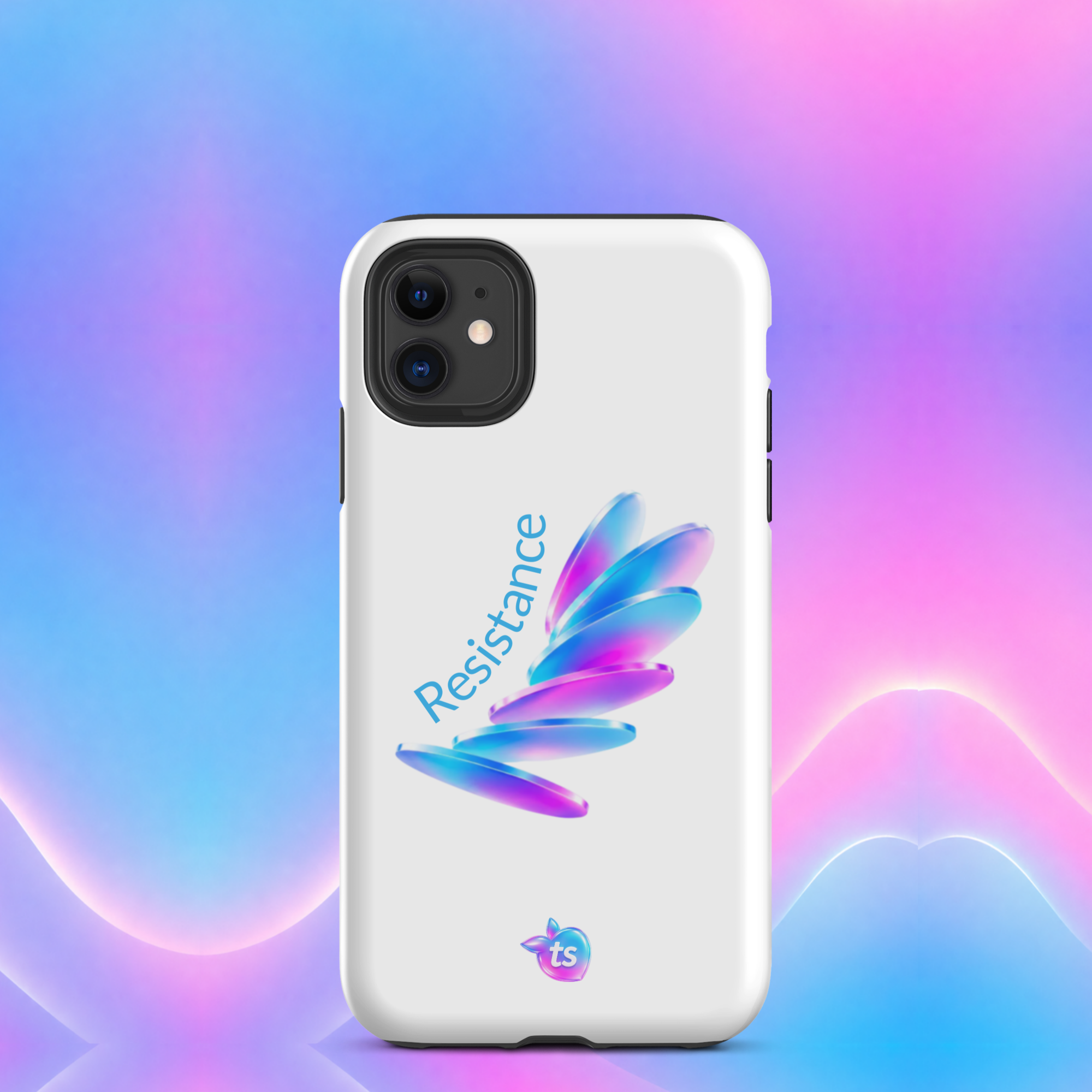 tsgabrielle® • Pride 26 - Resistance • Custodia snap compatibile con iPhone® • Bianca • Lucida • Modelli recenti
