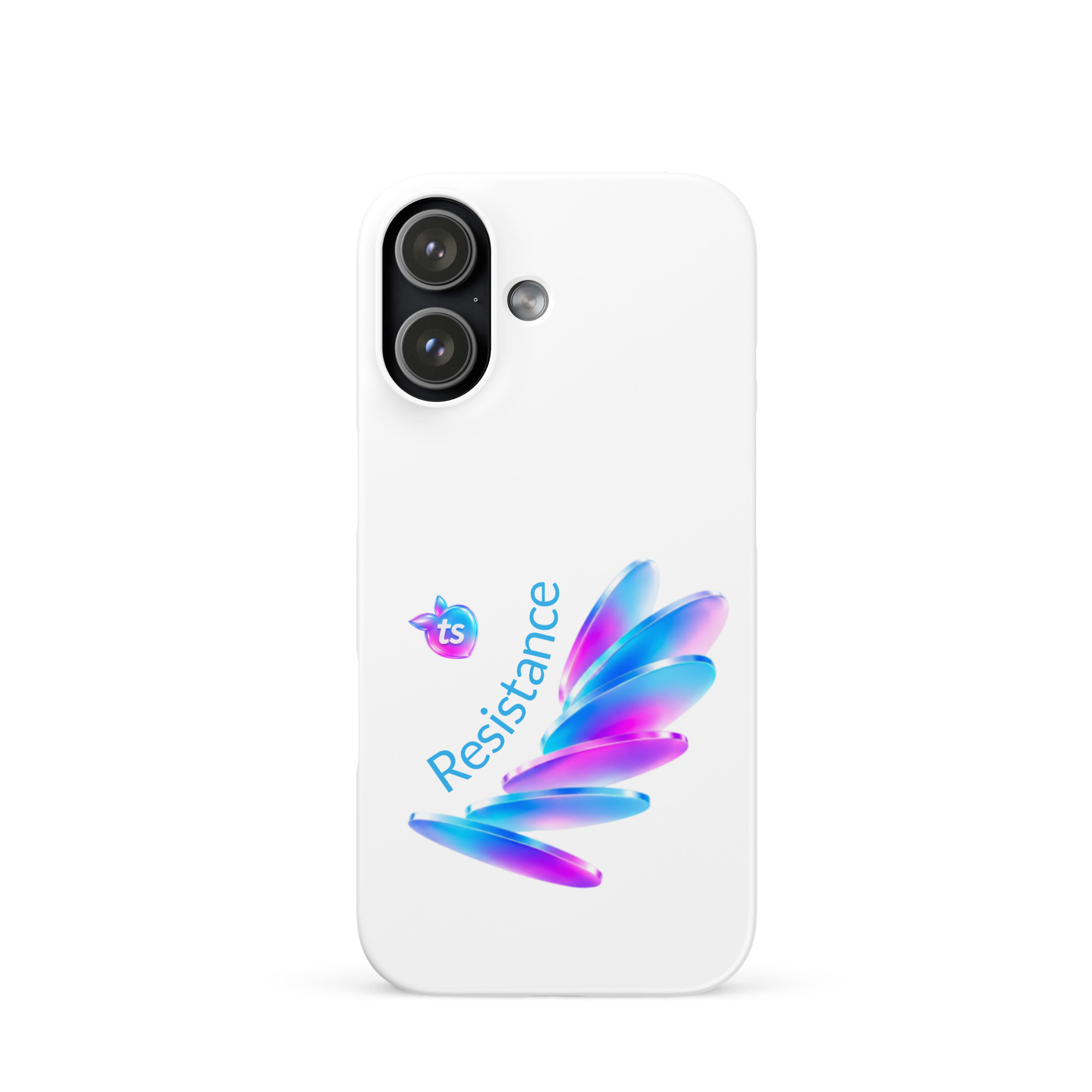 tsgabrielle® • Pride 26 - Resistance • Custodia snap compatibile con iPhone® • Bianca • Lucida • Modelli recenti