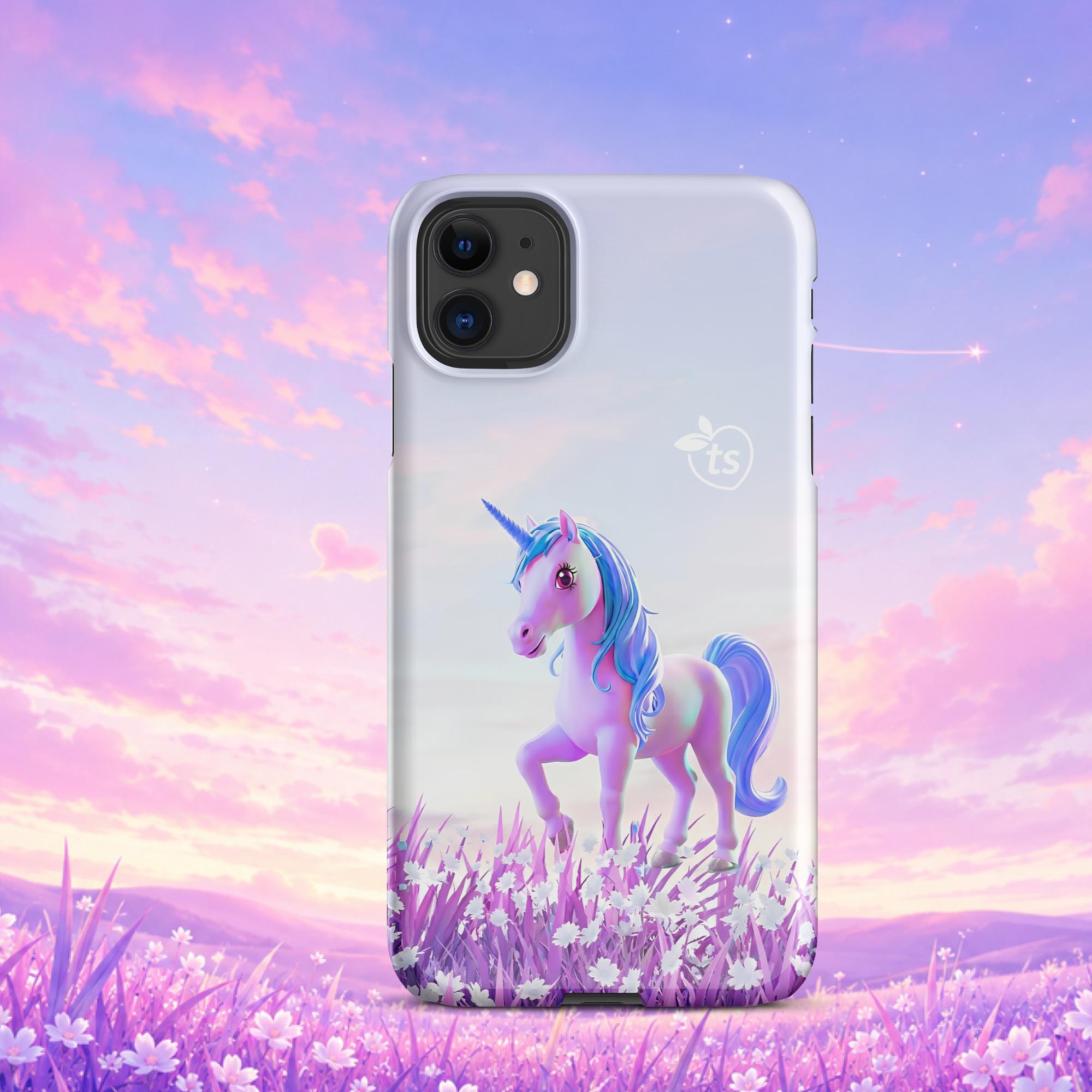 tsgabrielle® • Unicorn - Seraphina • Custodia Snap compatibile con iPhone® • Ultimi modelli • Il Tocco Trans Francese