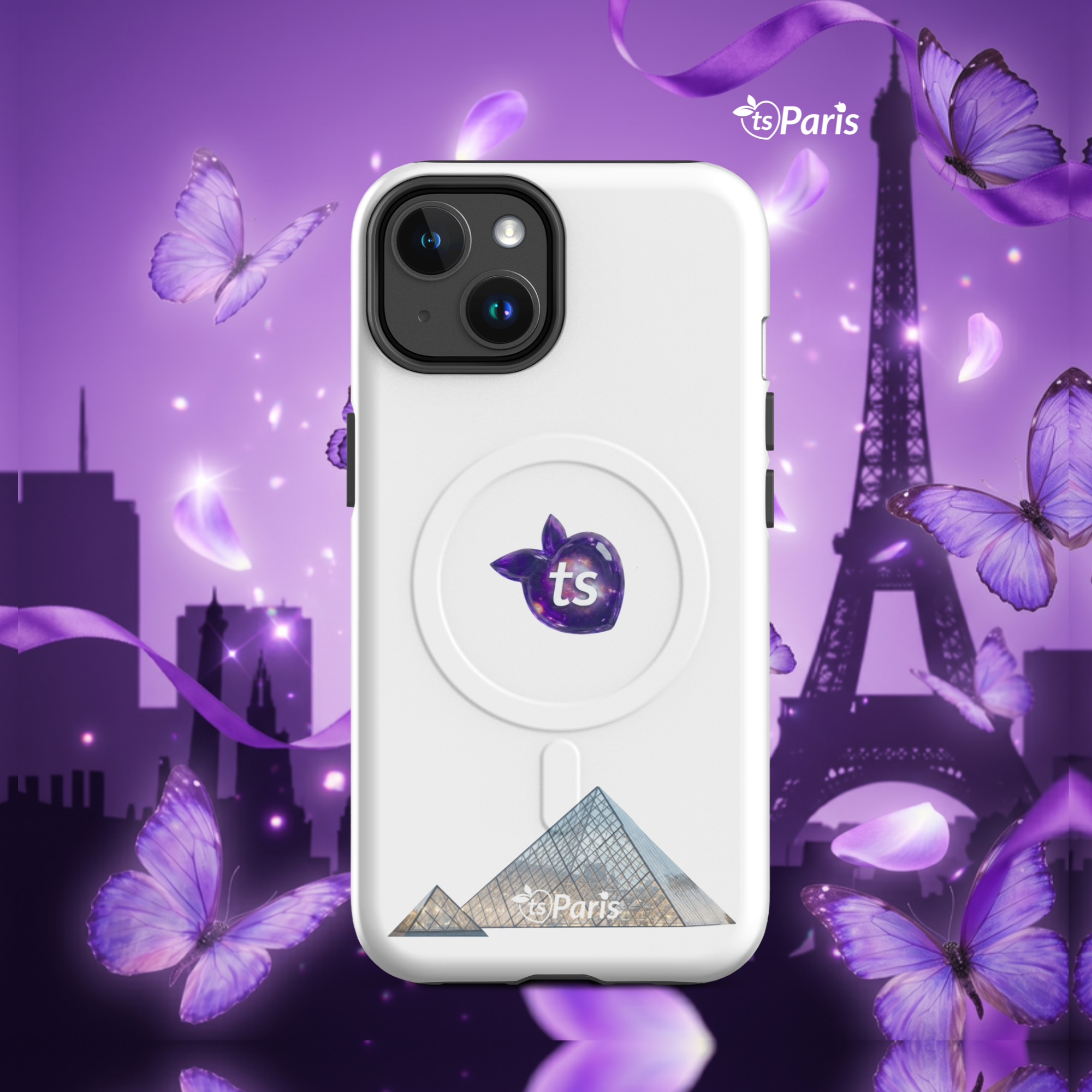 tsgabrielle® • Parigi - La Piramide del Louvre • Custodia Resistente • MagSafe® • Compatibile con iPhone® • Ultimi Modelli - View 4