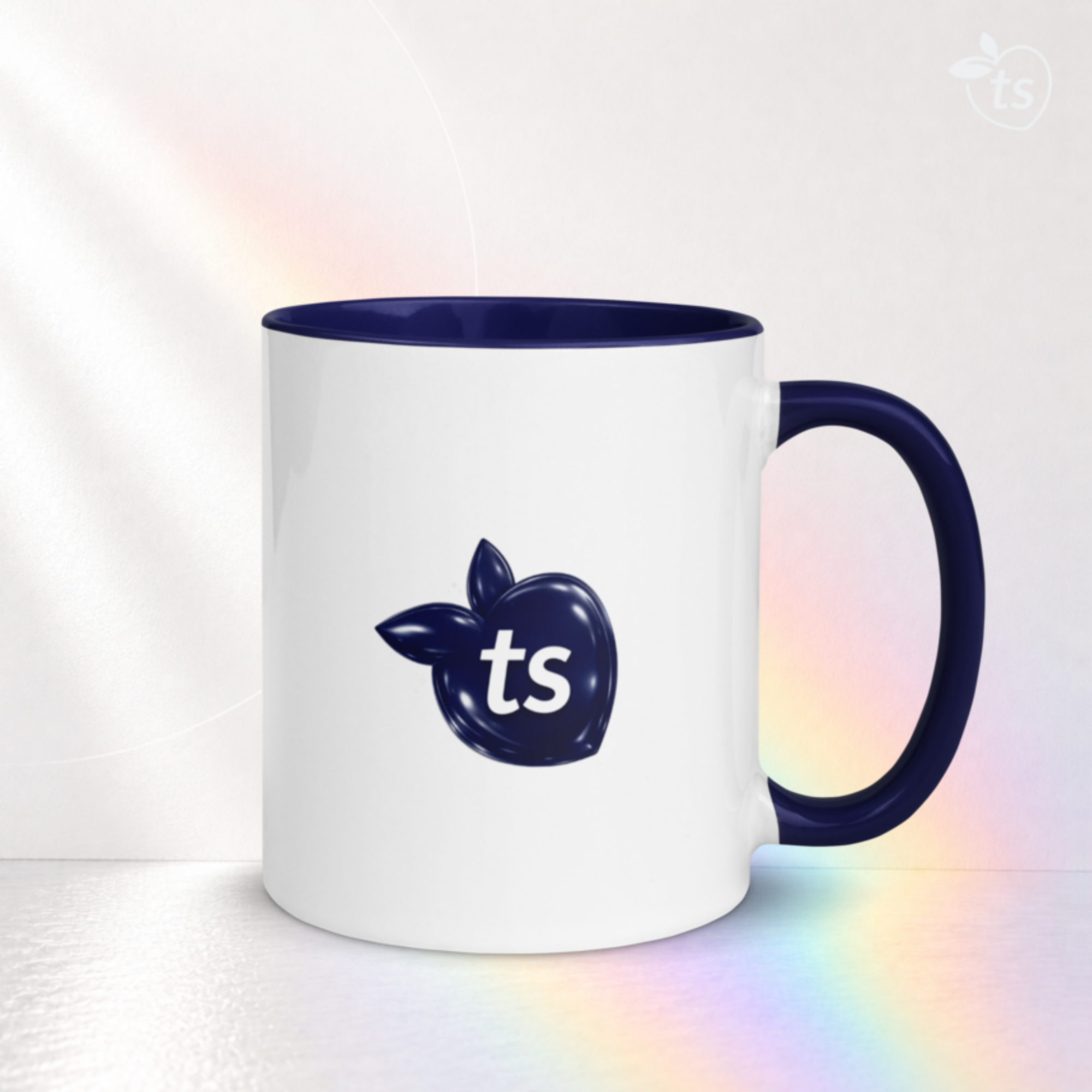 tsgabrielle® • Tazza con interno blu scuro • Ceramica • 295 ml