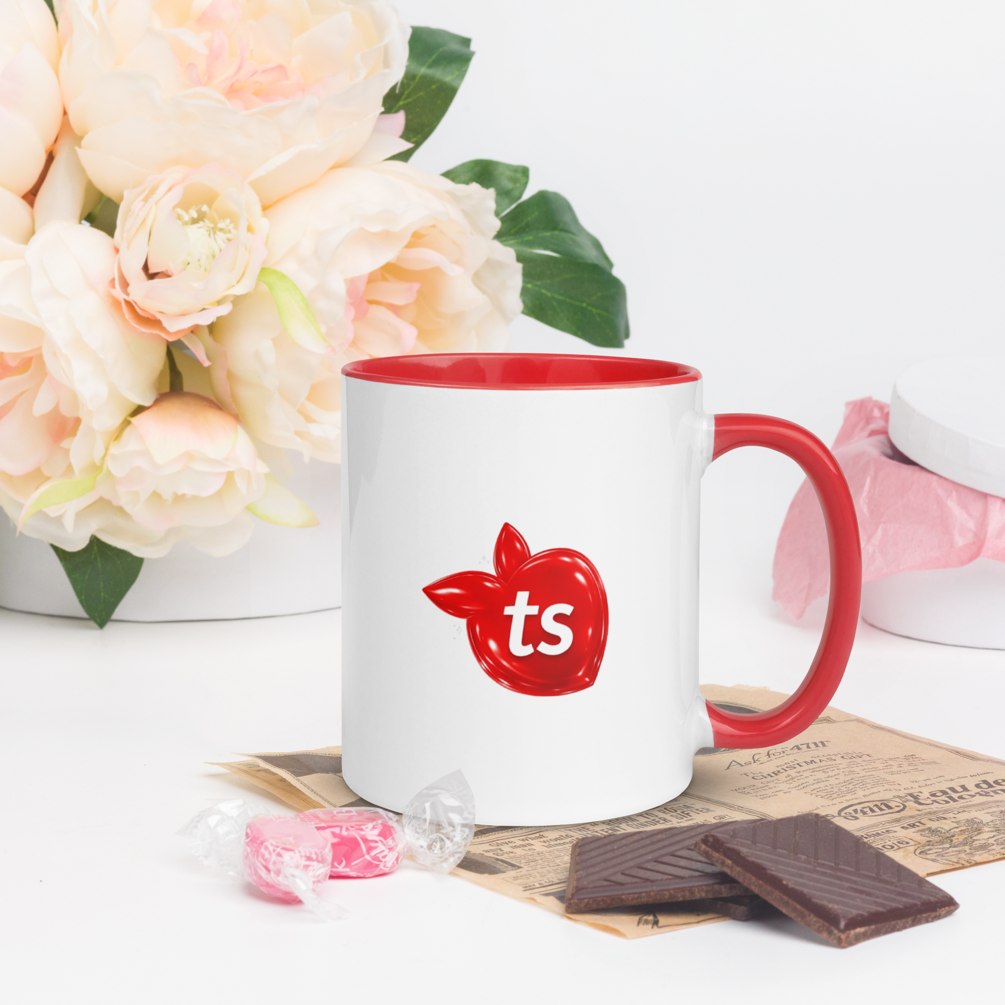 tsgabrielle® • Tazza con interno rosso • Ceramica • 2 Taglie - View 7
