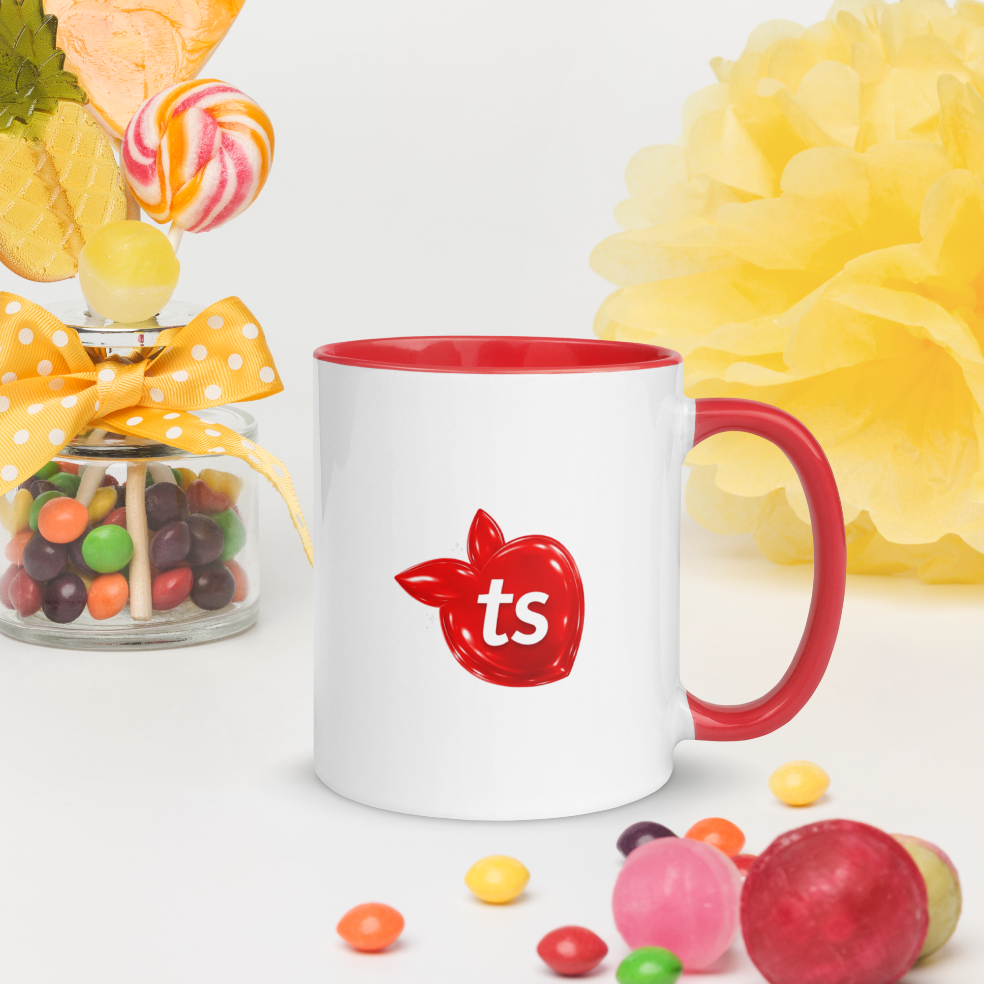 tsgabrielle® • Tazza con interno rosso • Ceramica • 2 Taglie - View 9