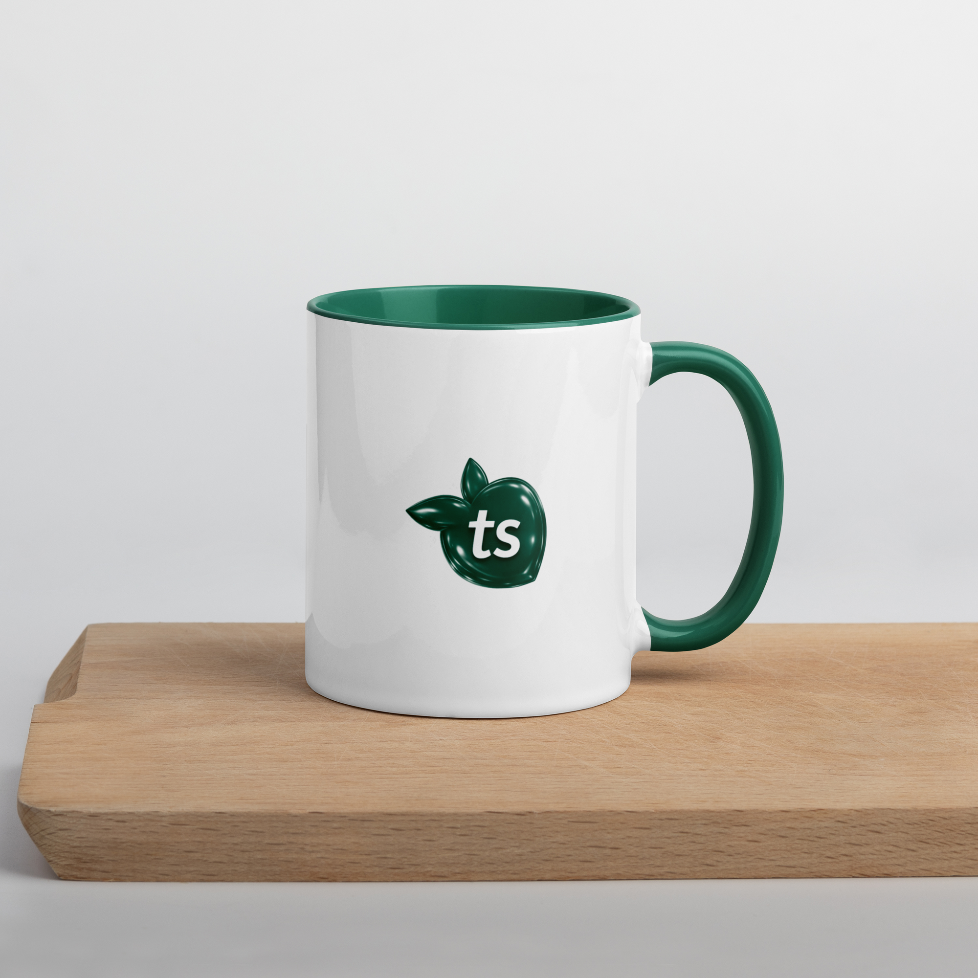 tsgabrielle® • Tazza con interno Color Verde Scuro • Ceramica • 2 Taglie - View 3