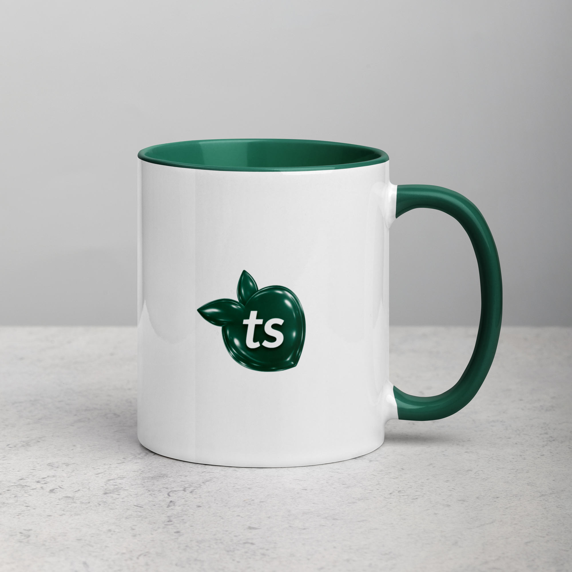 tsgabrielle® • Tazza con interno Color Verde Scuro • Ceramica • 2 Taglie - View 5