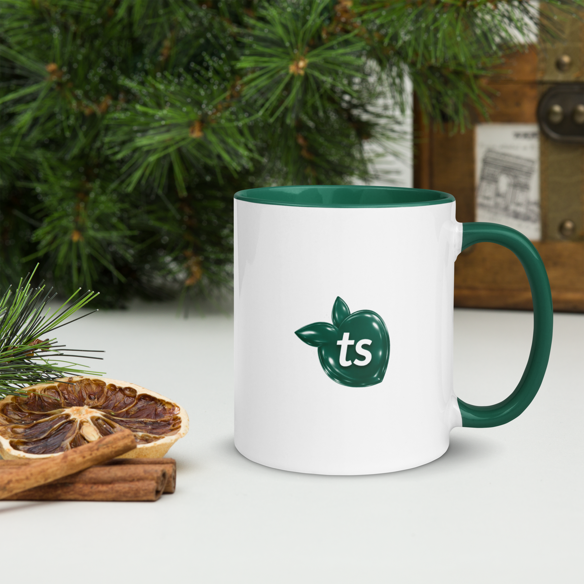 tsgabrielle® • Tazza con interno Color Verde Scuro • Ceramica • 2 Taglie - View 13