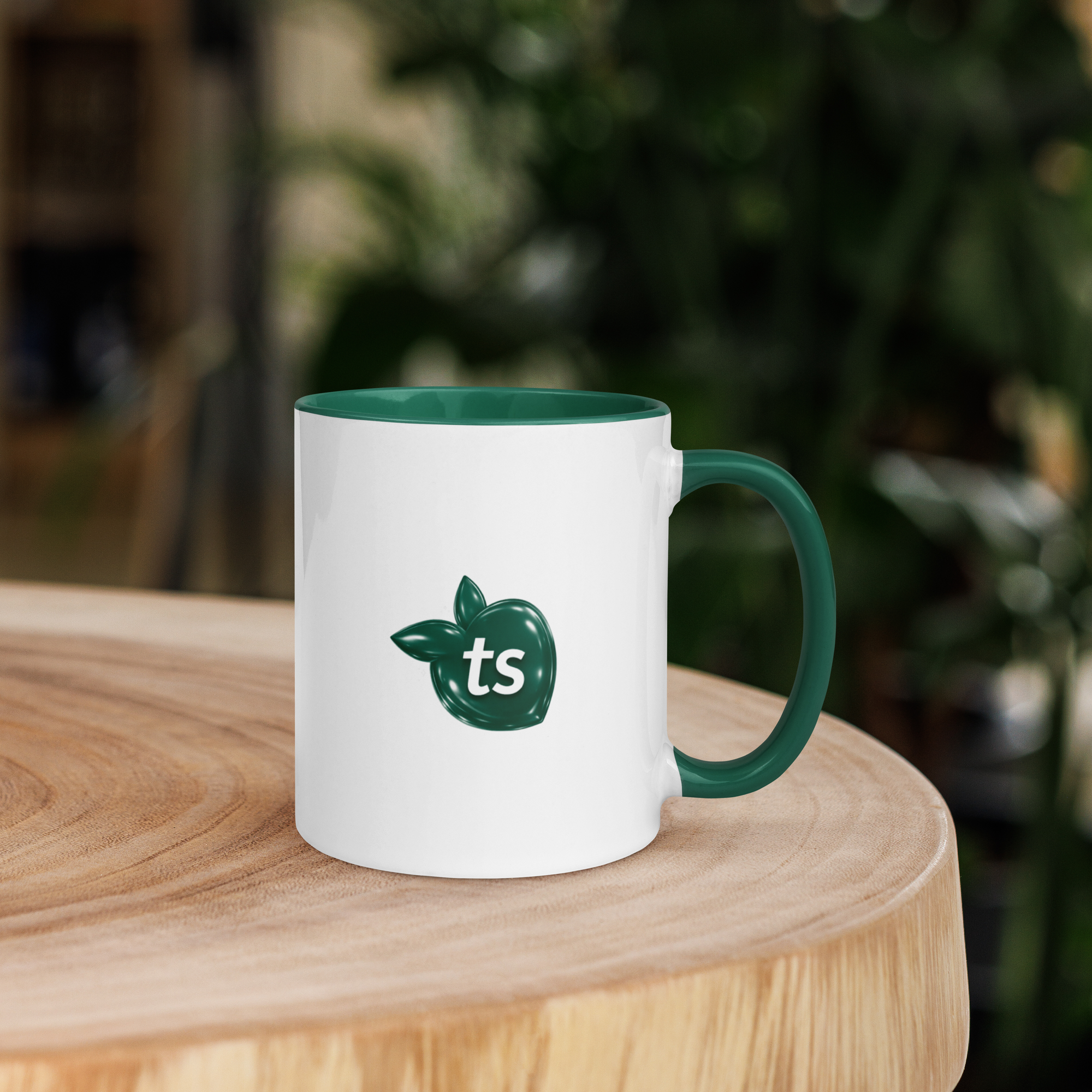 tsgabrielle® • Tazza con interno Color Verde Scuro • Ceramica • 2 Taglie - View 7