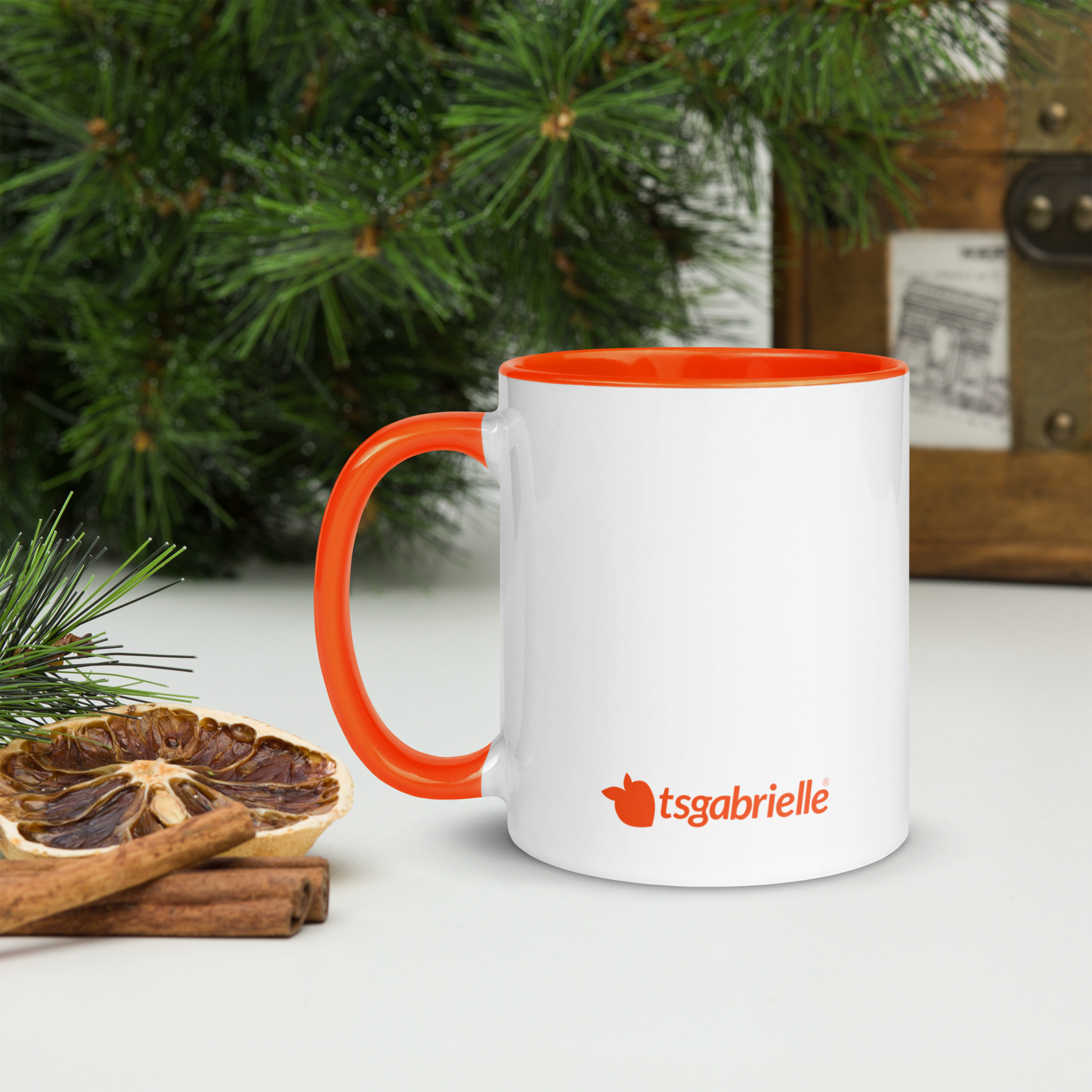 tsgabrielle® • Tazza con interno arancio • Ceramica • 295 ml - View 5