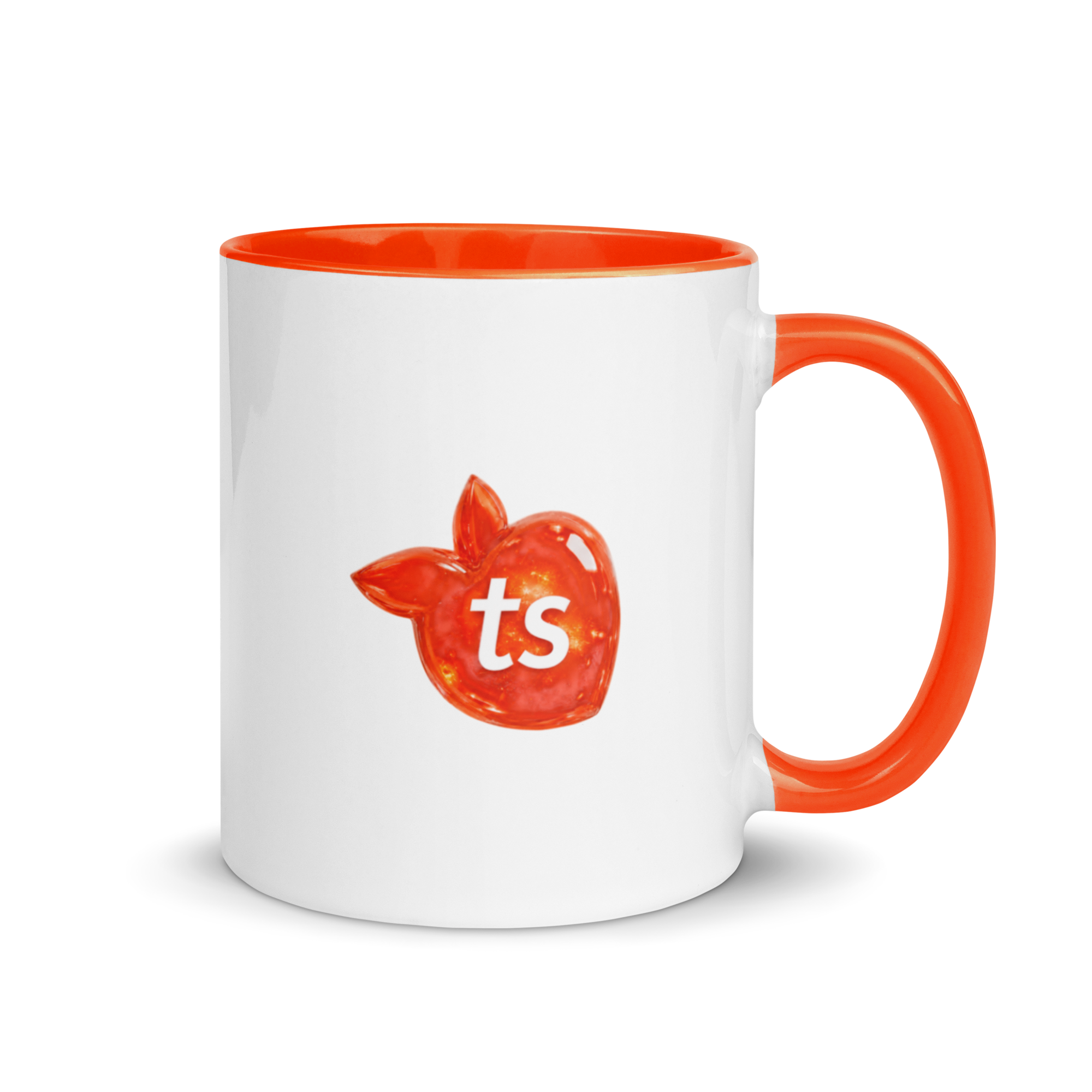 tsgabrielle® • Tazza con interno arancio • Ceramica • 295 ml