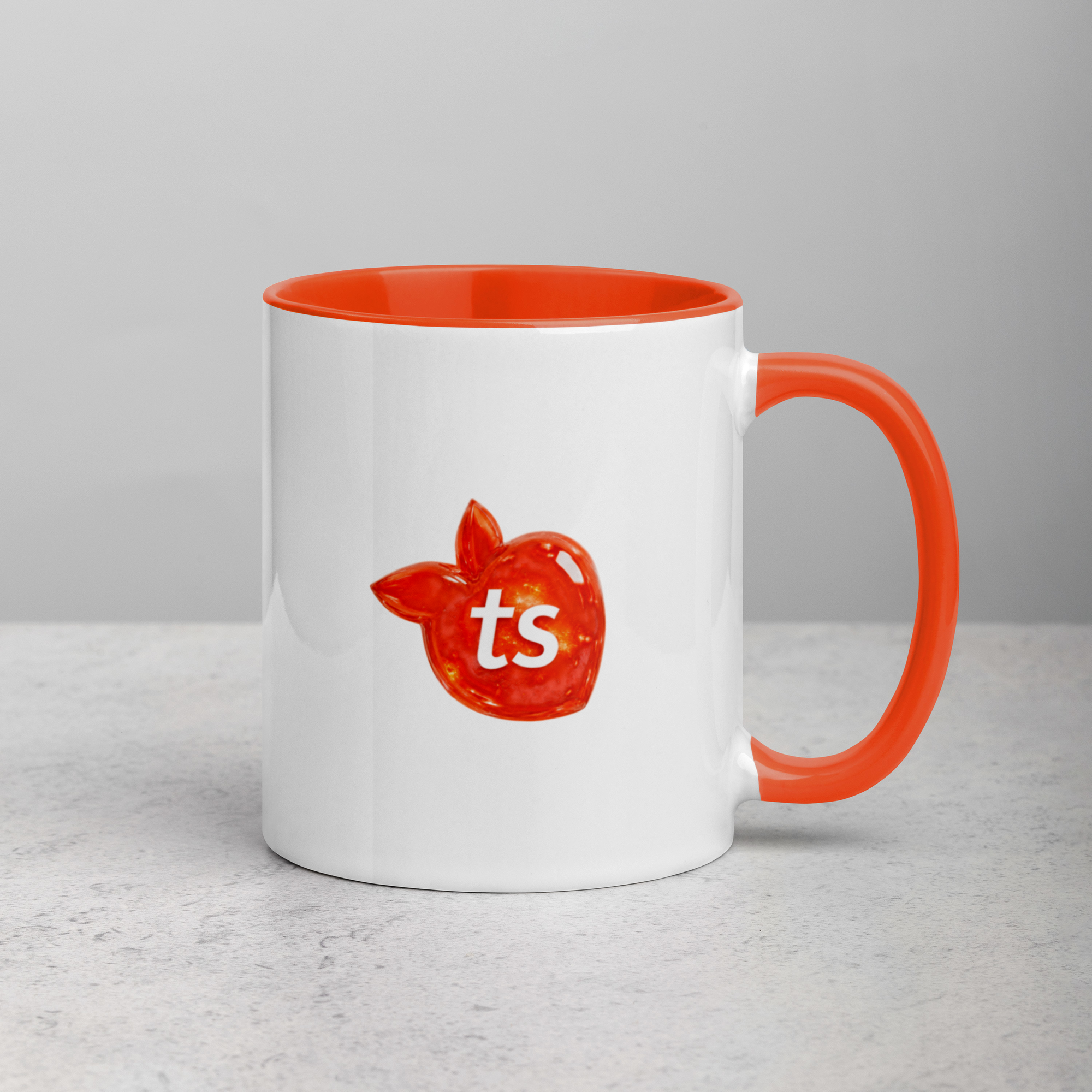 tsgabrielle® • Tazza con interno arancio • Ceramica • 295 ml - View 9