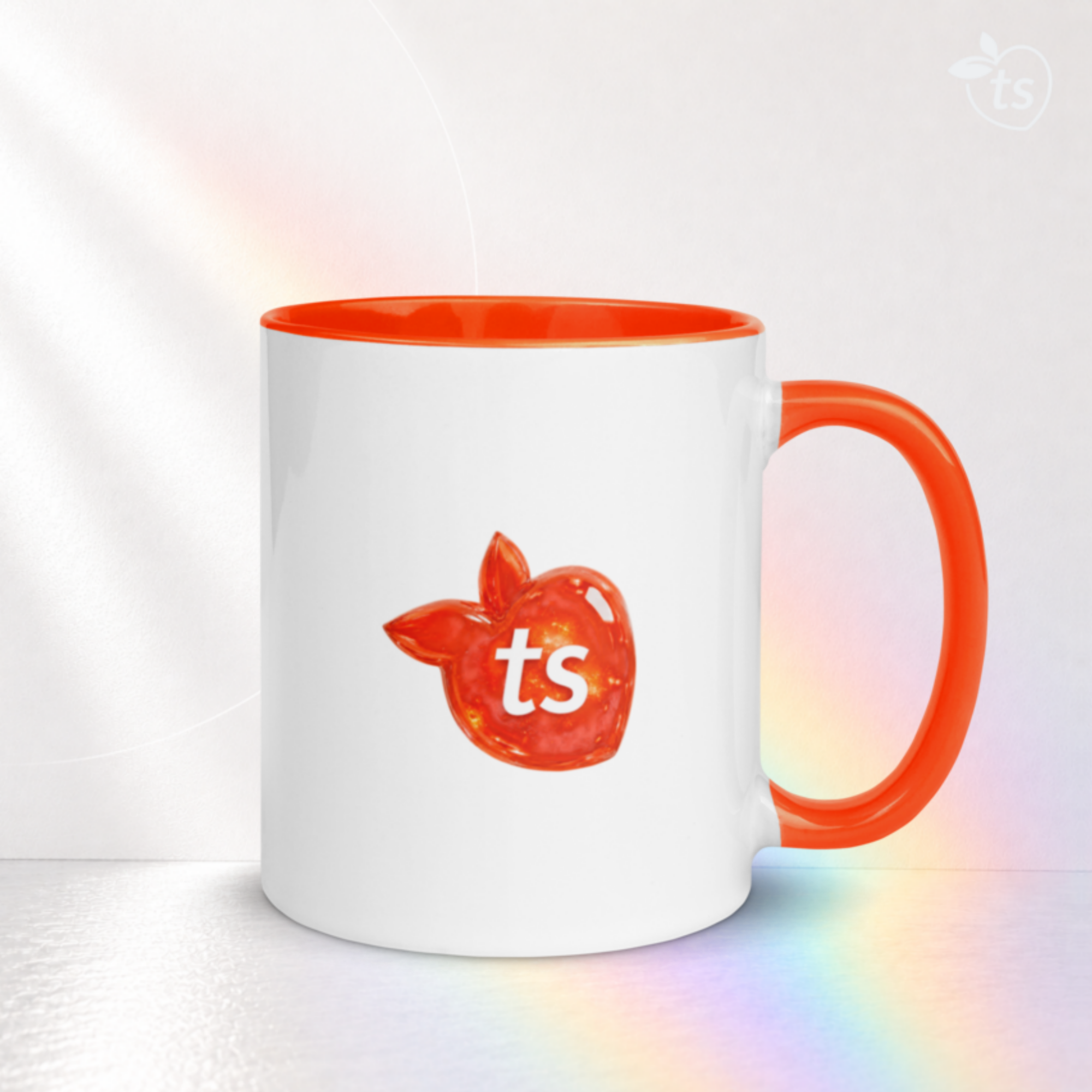 tsgabrielle® • Tazza con interno arancio • Ceramica • 295 ml - View 13