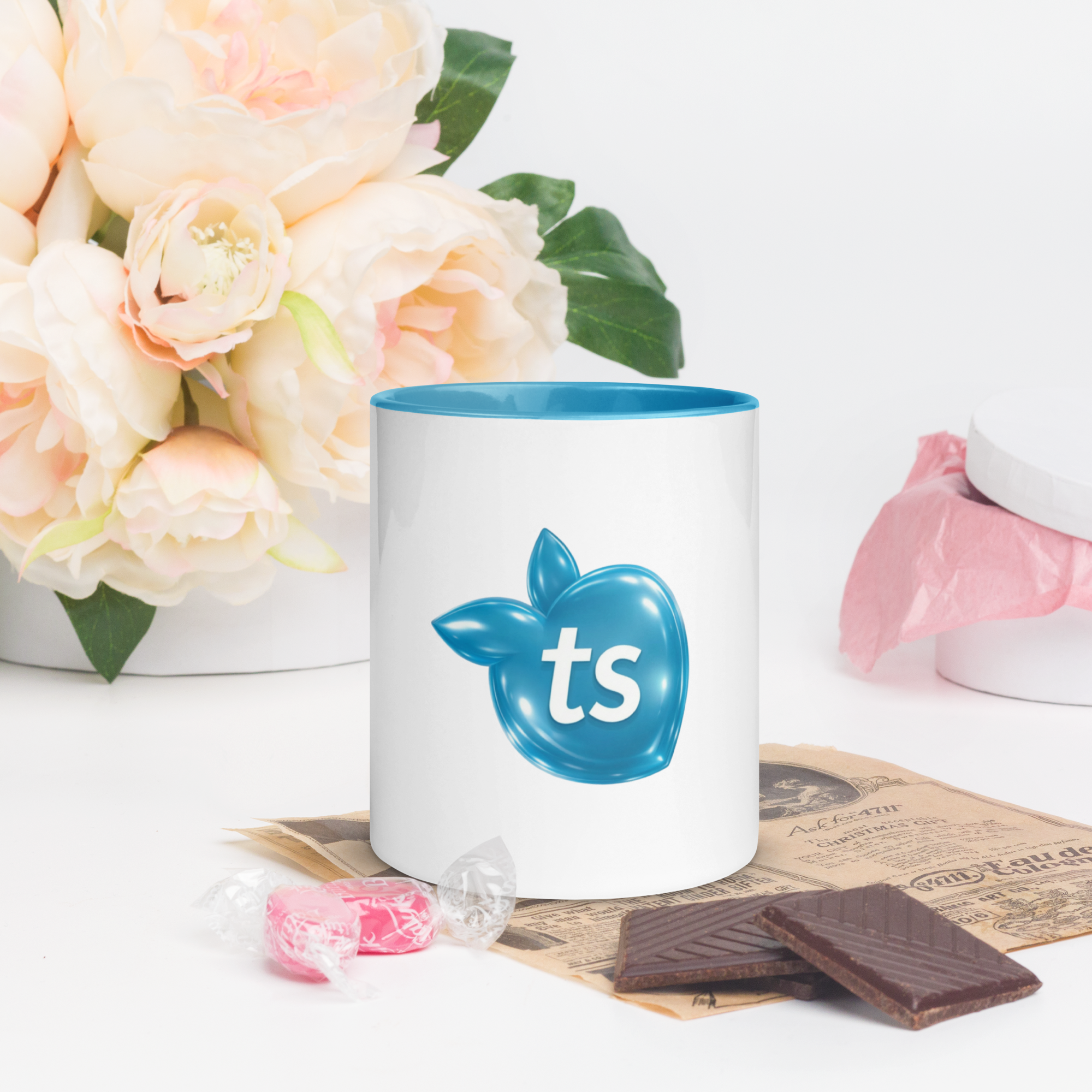 tsgabrielle® • Tazza con Interno Azzurro • Ceramica • 2 Formati - View 9