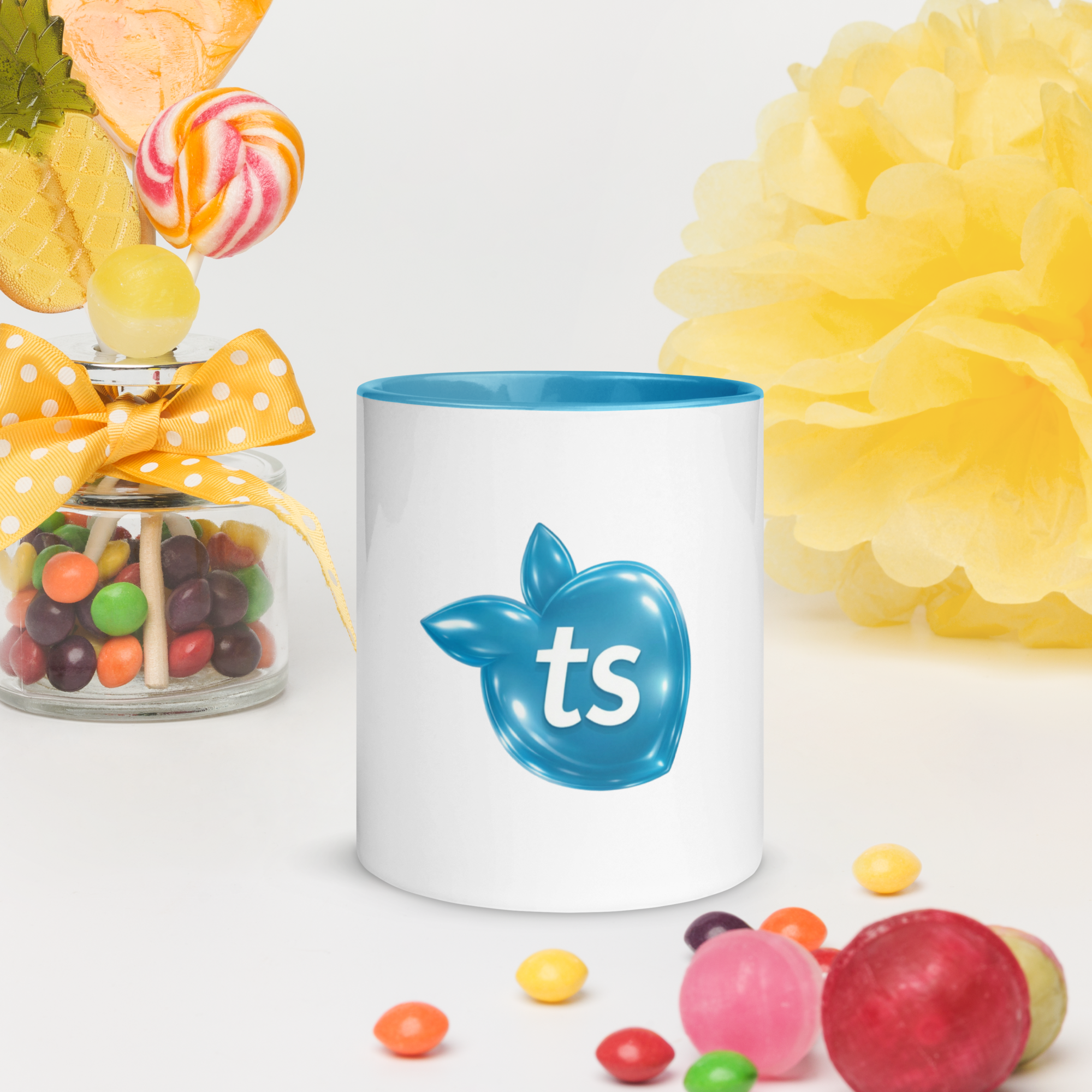 tsgabrielle® • Tazza con Interno Azzurro • Ceramica • 2 Formati - View 11