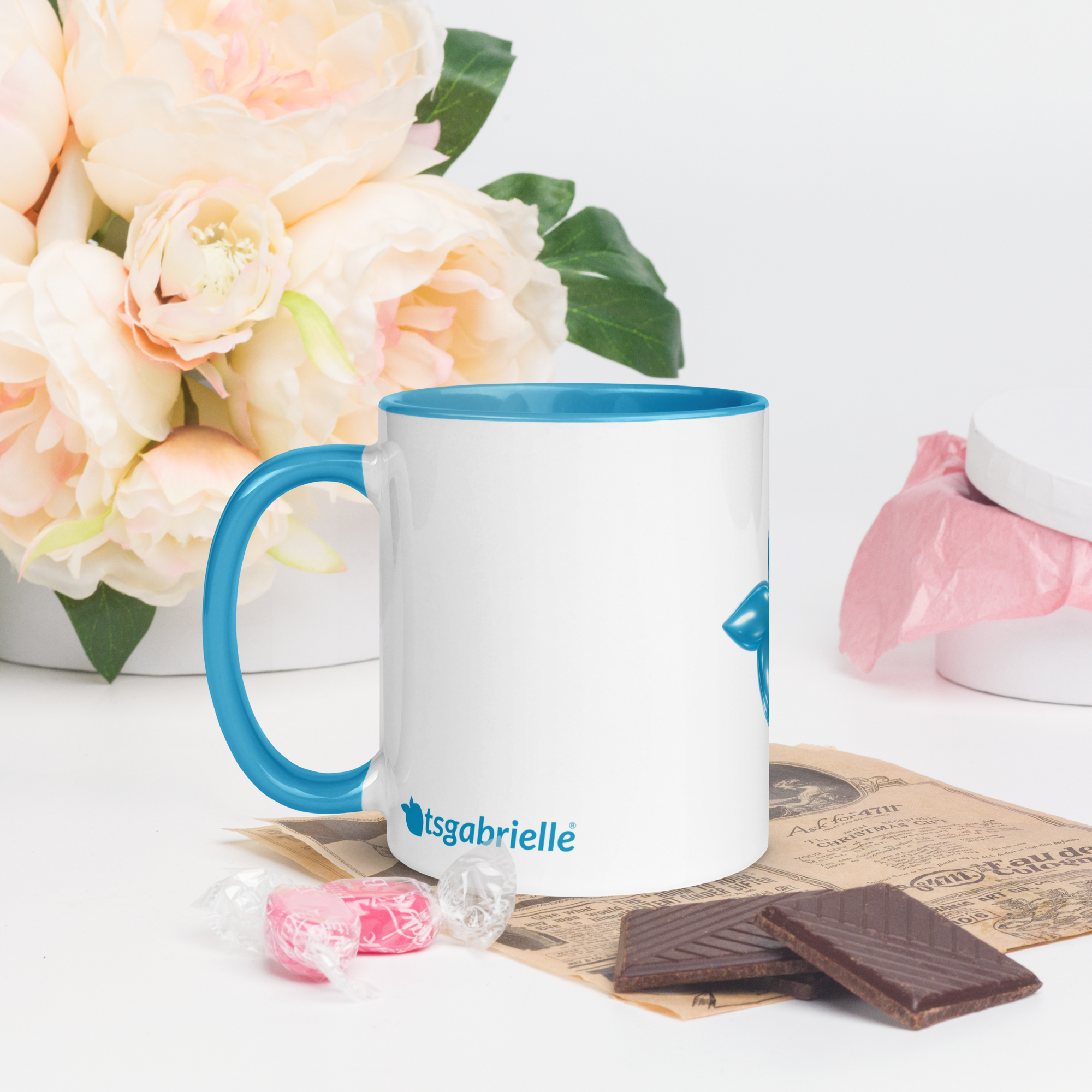 tsgabrielle® • Tazza con Interno Azzurro • Ceramica • 2 Formati - View 10