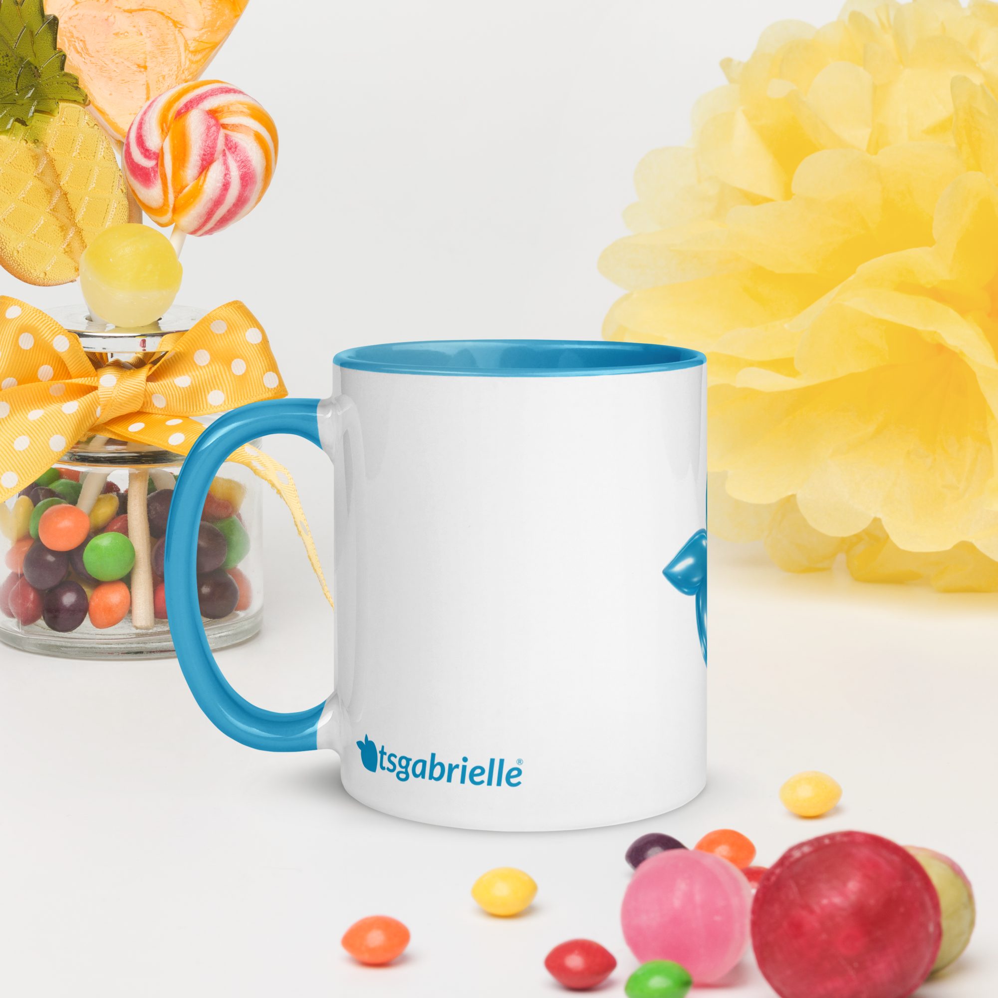 tsgabrielle® • Tazza con Interno Azzurro • Ceramica • 2 Formati - View 12