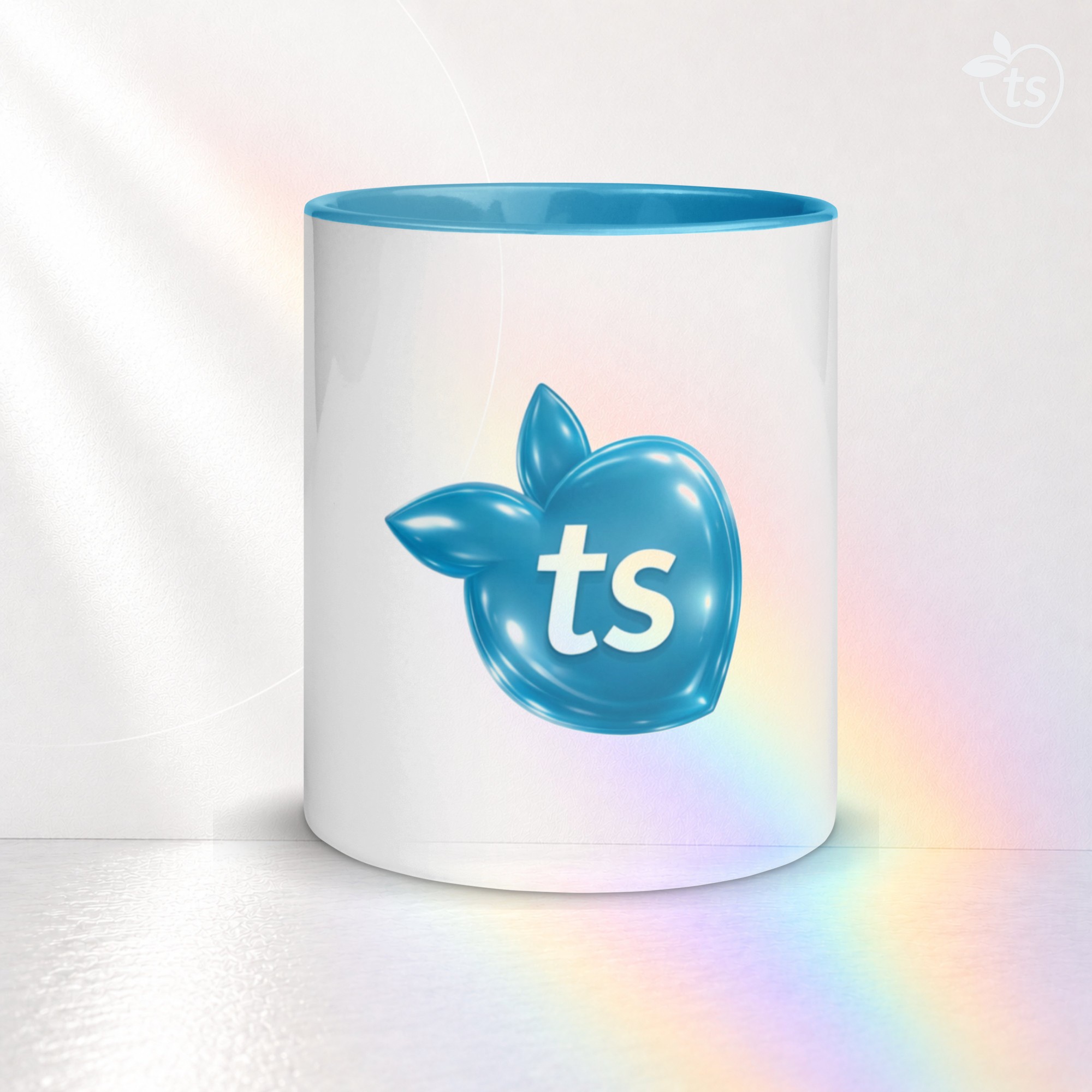 tsgabrielle® • Tazza con Interno Azzurro • Ceramica • 2 Formati