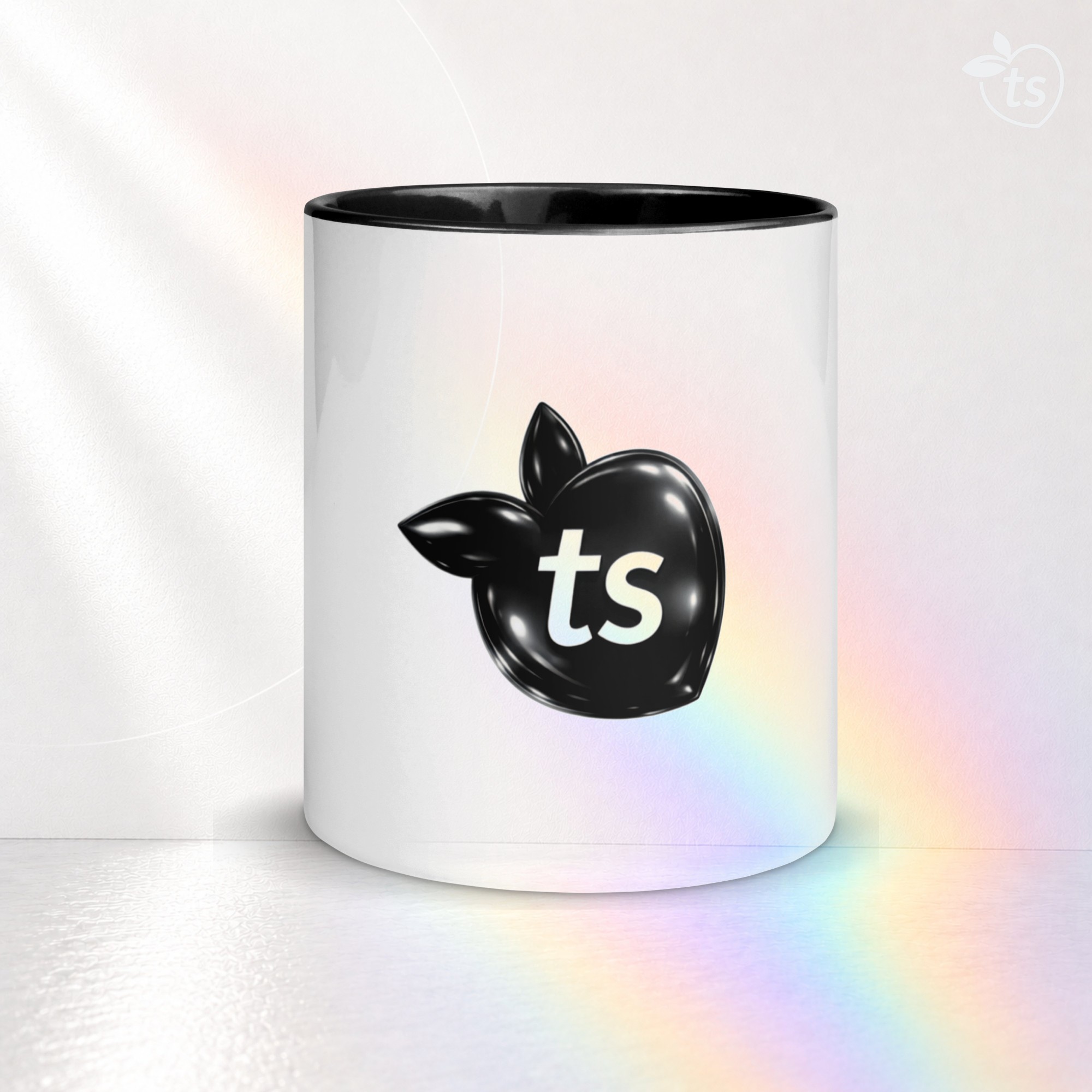 tsgabrielle® • Tazza con interno di colore nero • Ceramica • 2 dimensioni