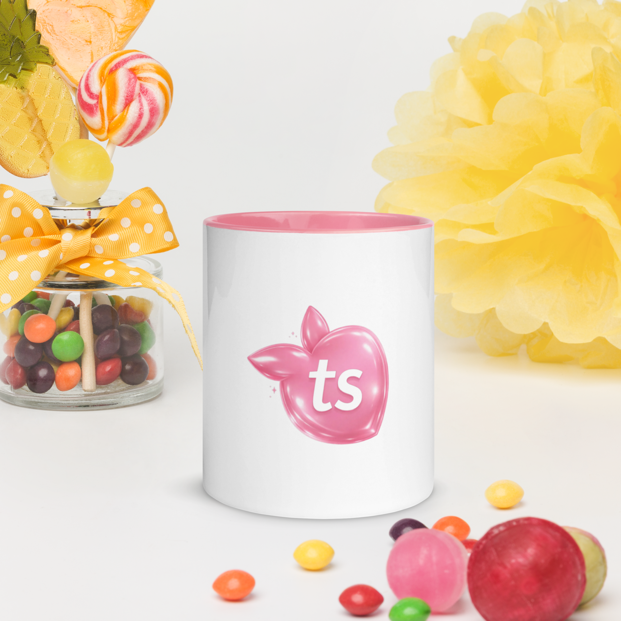 tsgabrielle® • Tazza con interno rosa • Ceramica • 11 oz - View 7