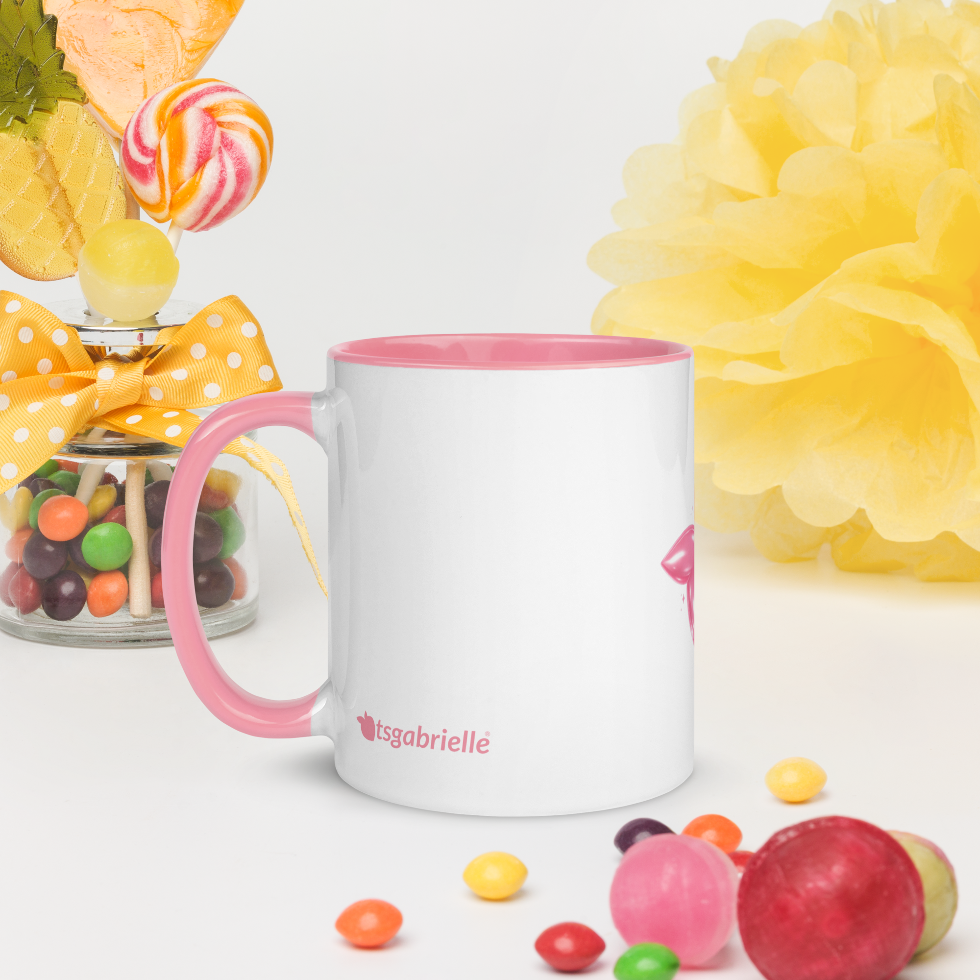 tsgabrielle® • Tazza con interno rosa • Ceramica • 11 oz - View 8