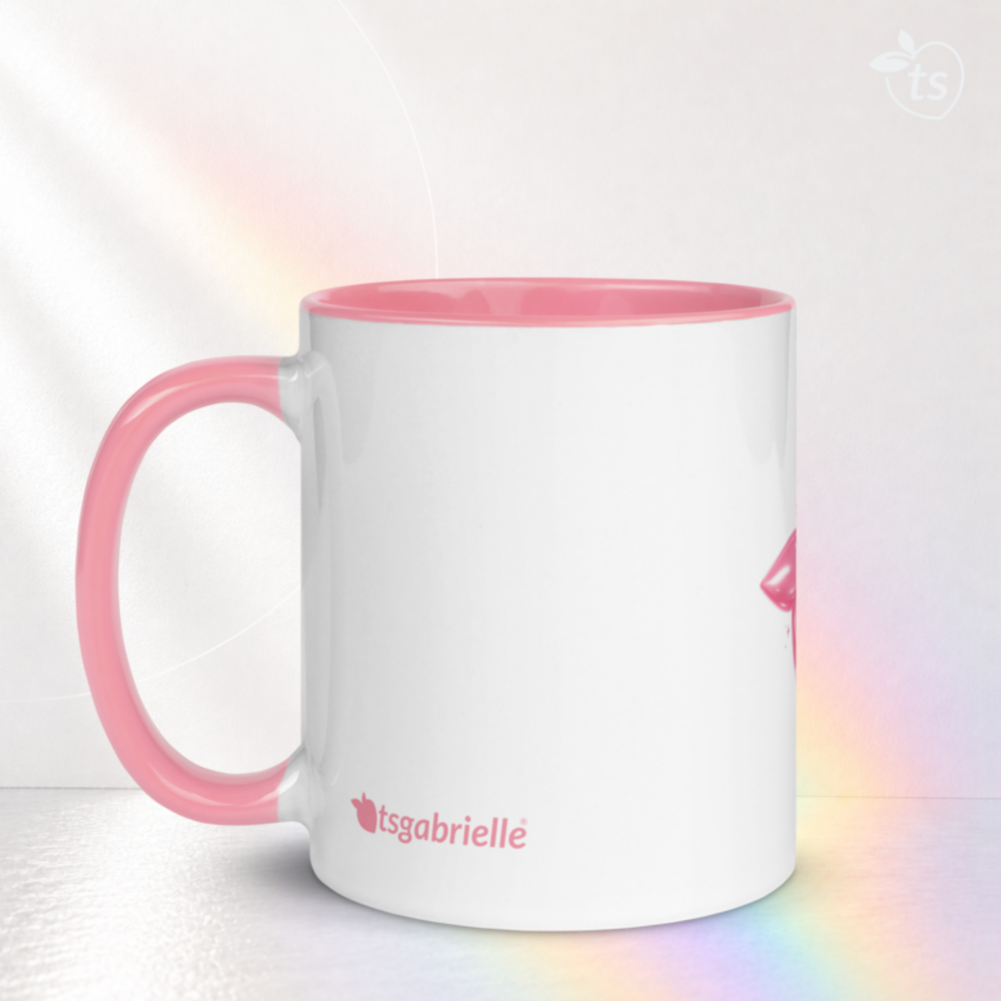 tsgabrielle® • Tazza con interno rosa • Ceramica • 11 oz - View 11