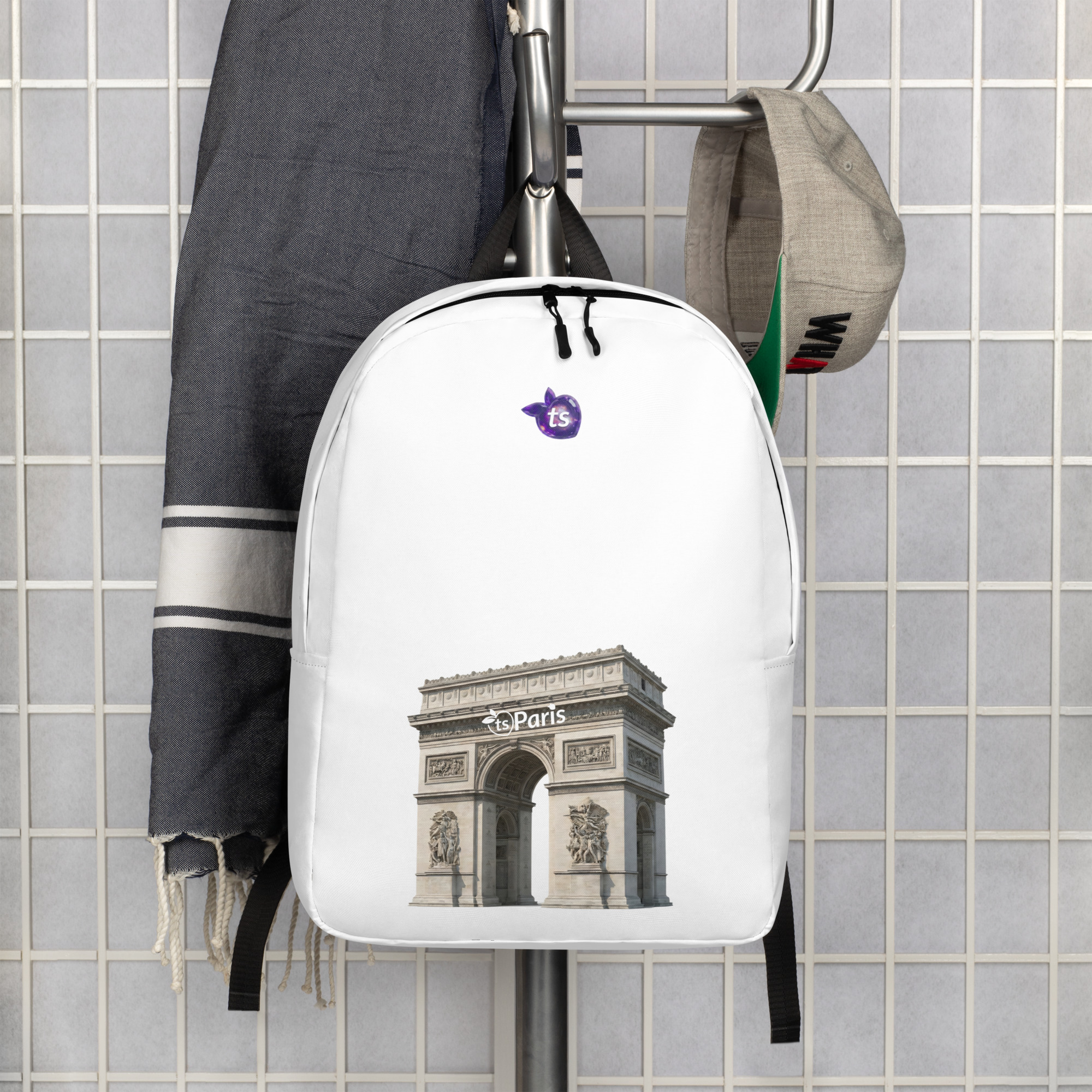 tsgabrielle® • Parigi - Arco di Trionfo • Zaino Minimalista • Bianco - View 7